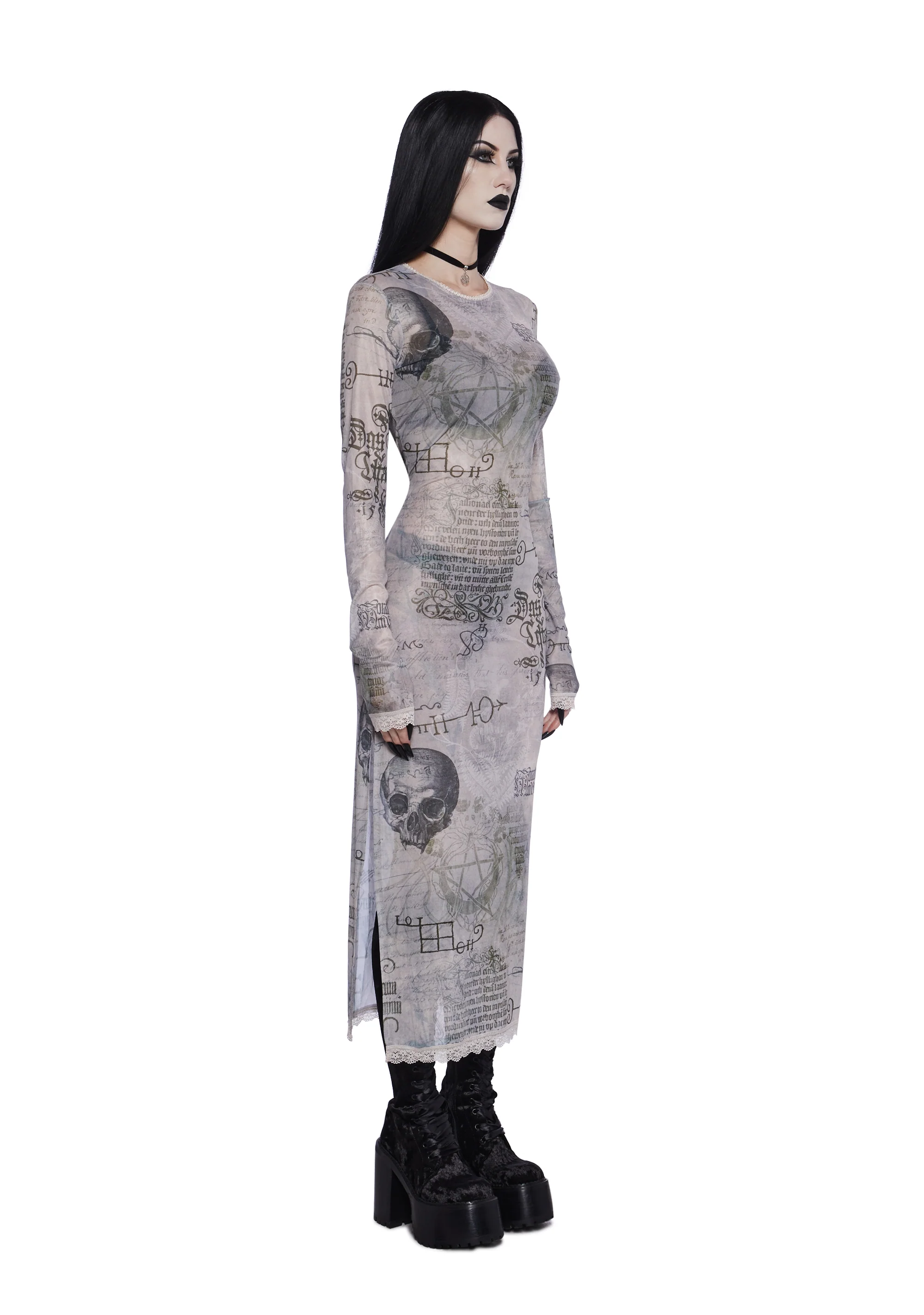 Simple Tricks Mesh Maxi Dress - Image 3