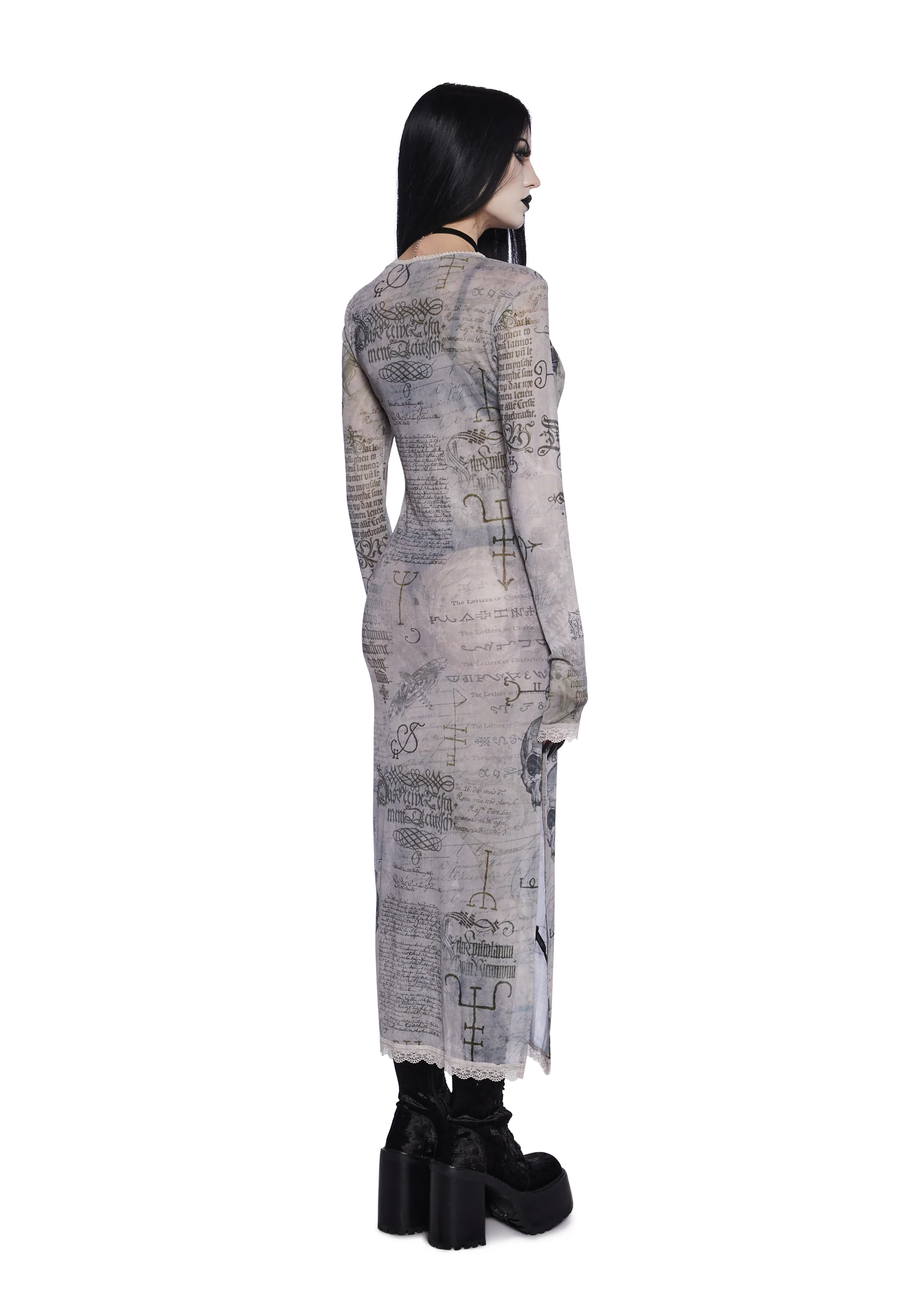 Simple Tricks Mesh Maxi Dress - Image 4