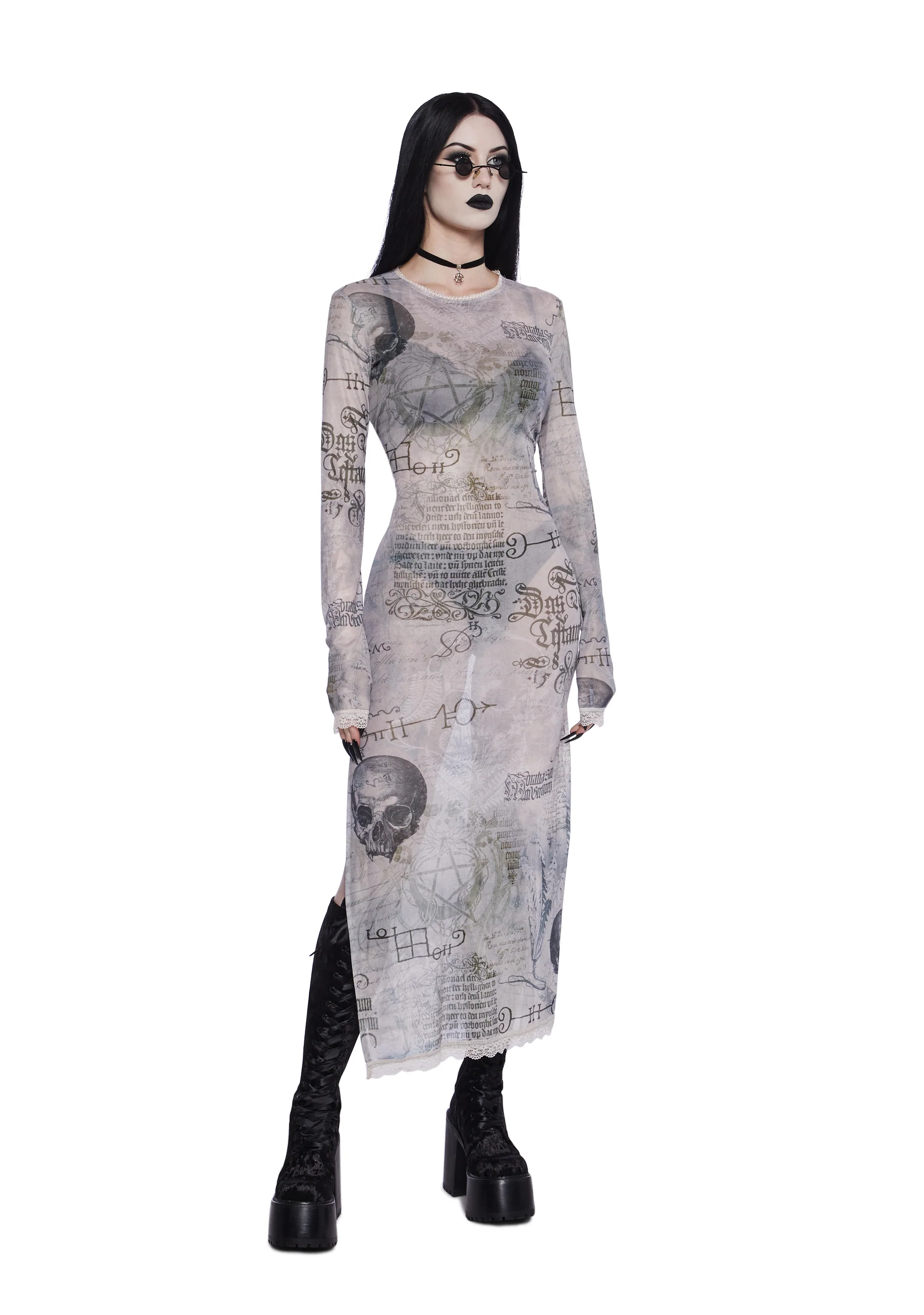 Simple Tricks Mesh Maxi Dress - Image 5