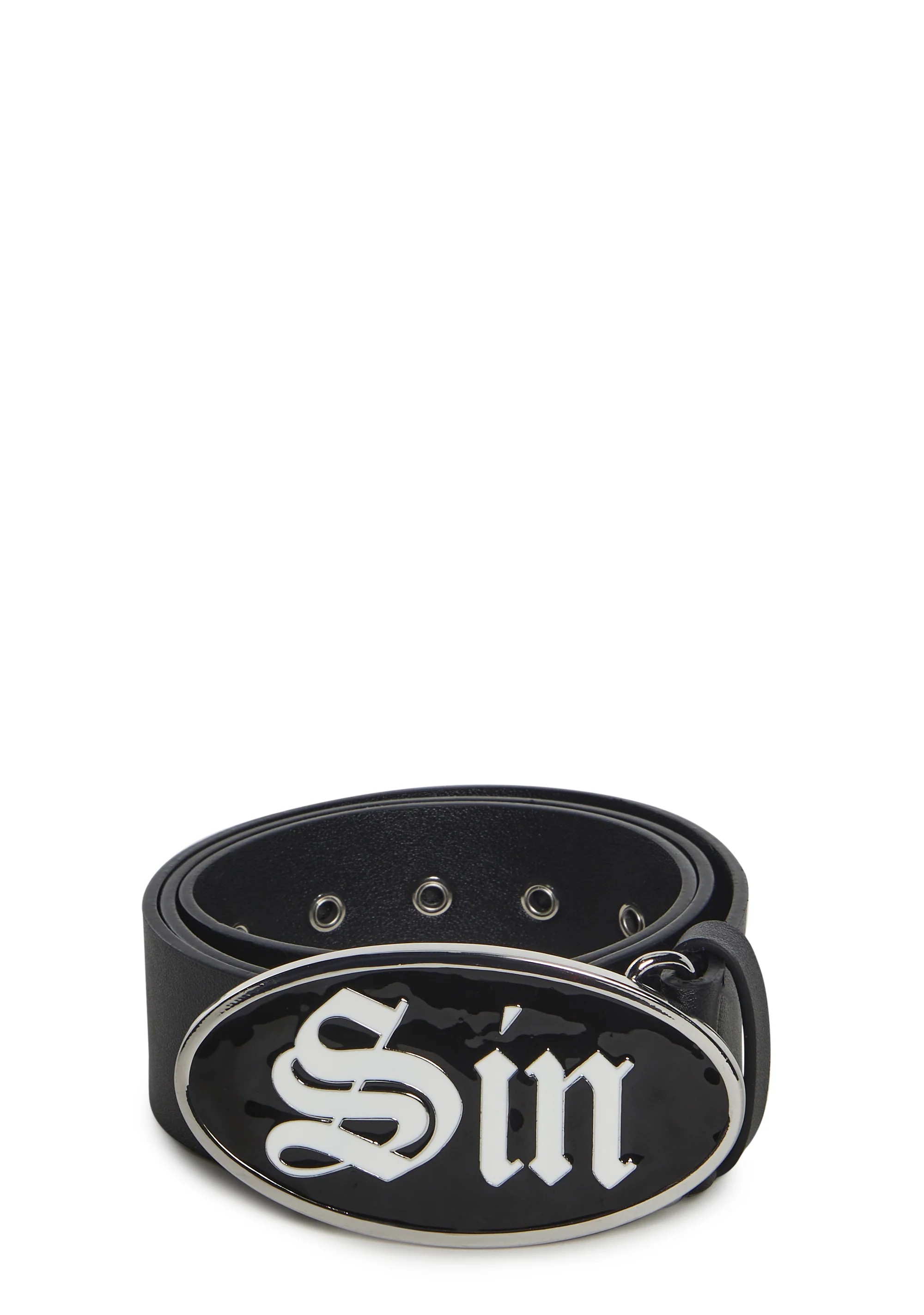 Sin Enamel Buckle Belt - Image 5