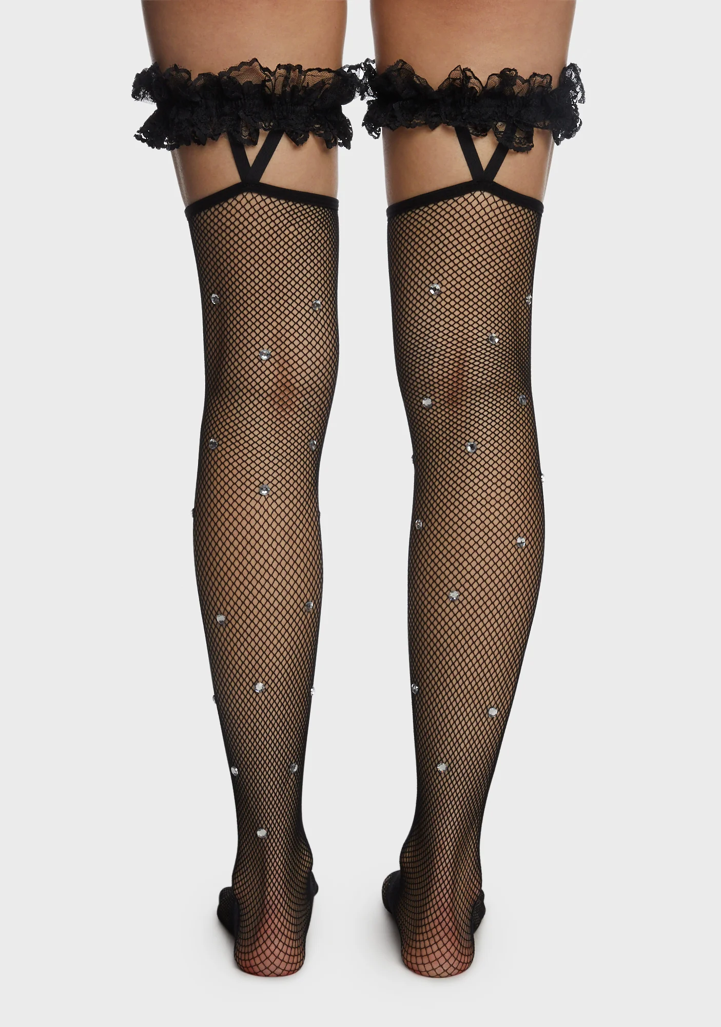 Sinfully Sweet Fishnet Stockings - Black - Image 3