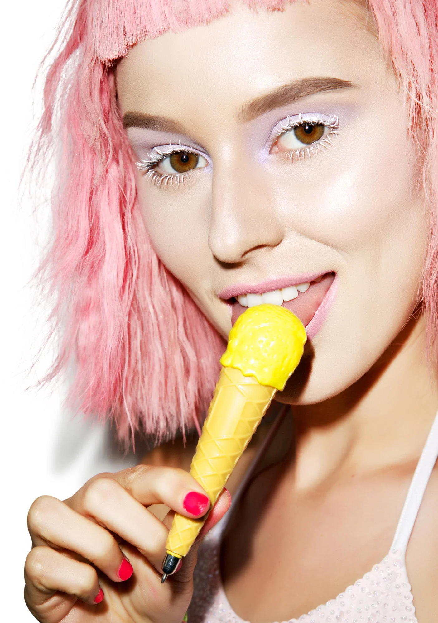 Single Scoop Ice Cream Pen - Pink - Image 9