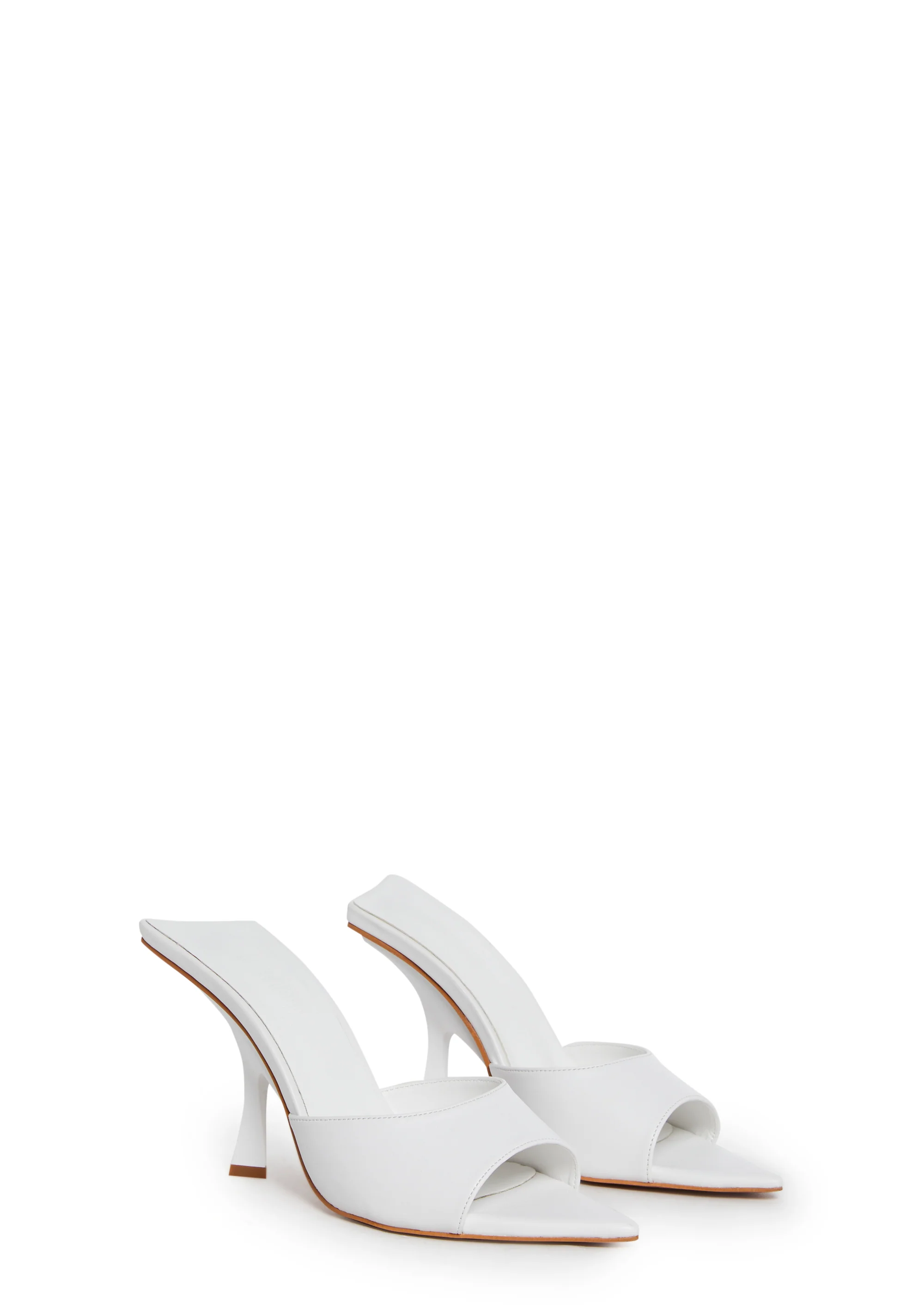 Cutie Escape Peep Toe Heels - White - Image 3