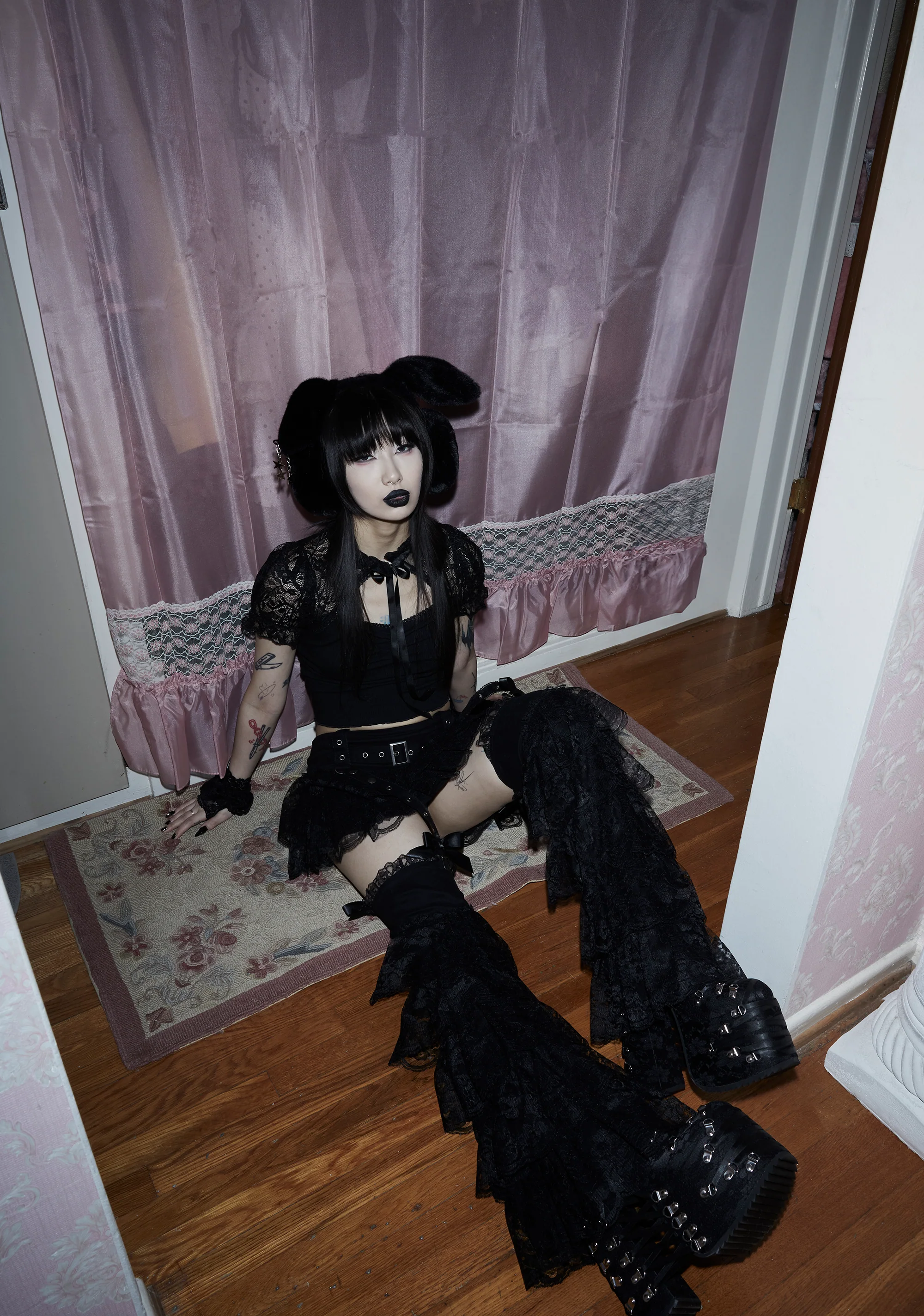 Sinister Sweetness Mini Skirt And Leg Warmers - Image 7