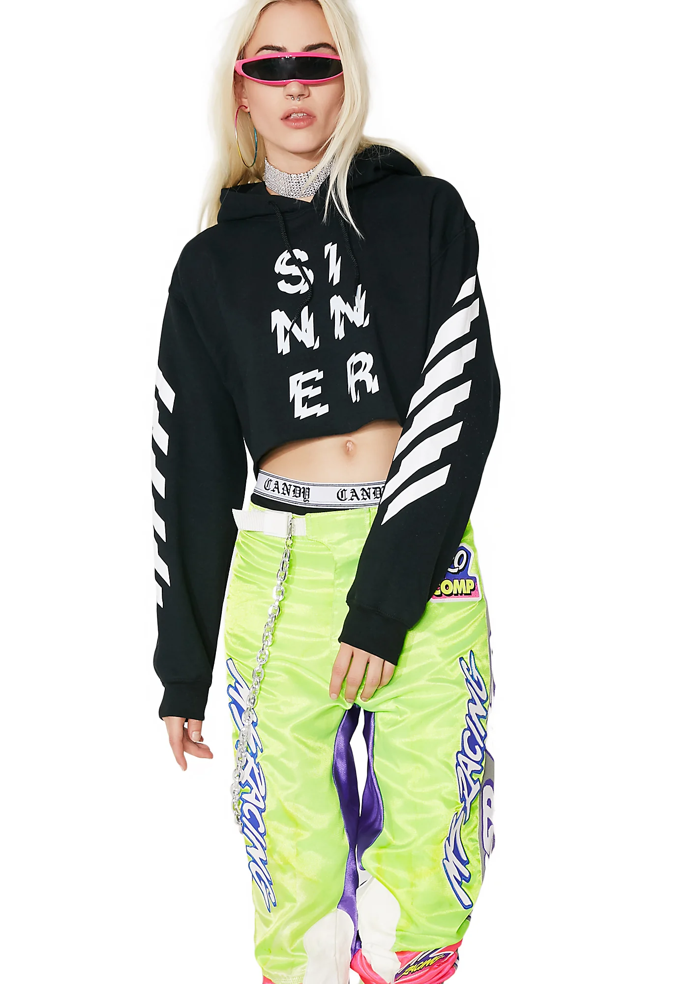 Sinner Cropped Hoodie - Image 5