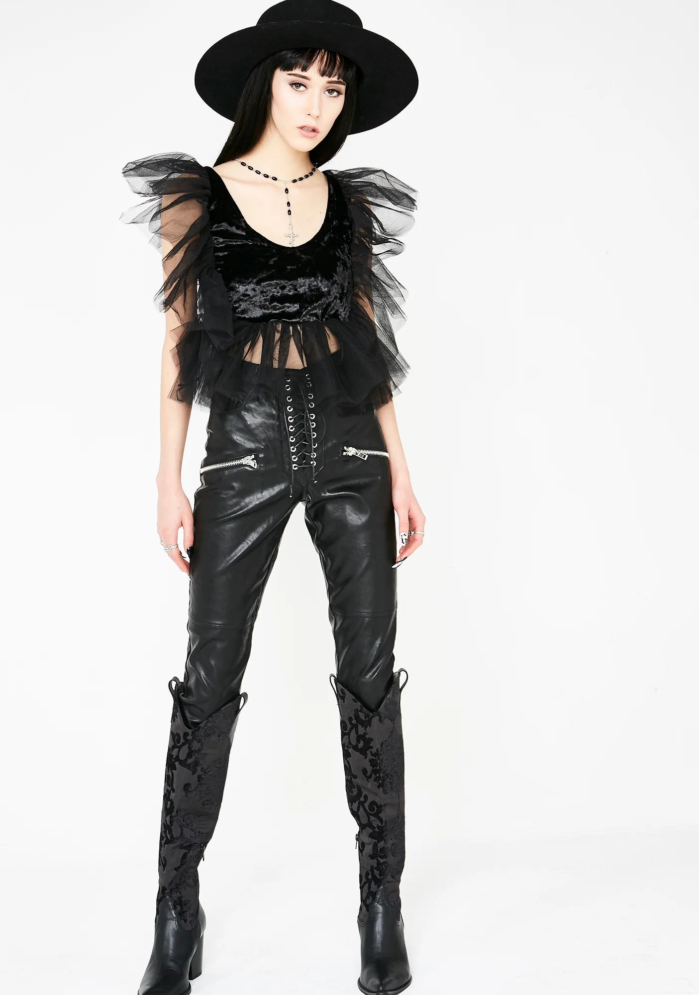 Sinners N' Saints Ruffle Top - Image 3