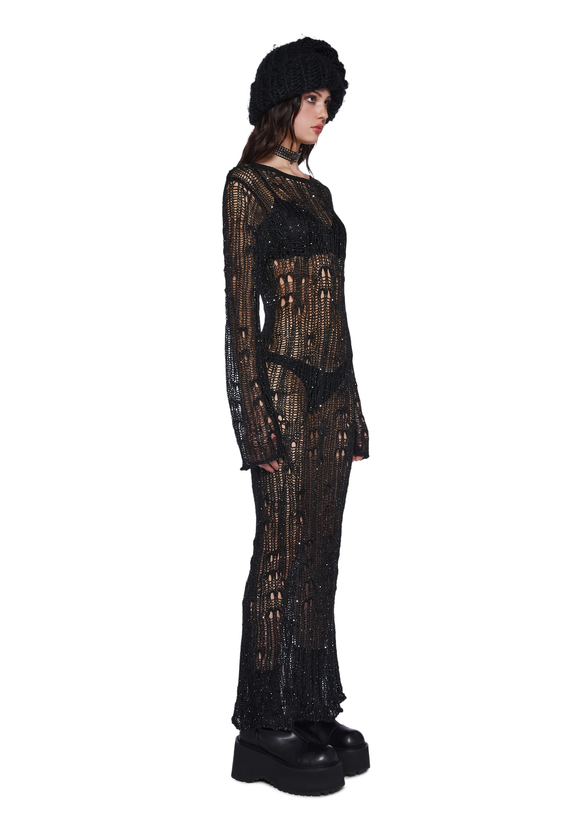 Siren Sequin Maxi Dress - Image 3