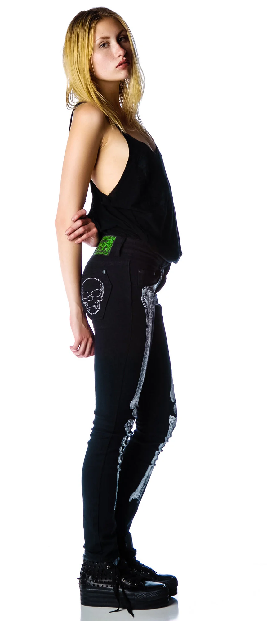 Skelebone Jeans - Black - Image 10