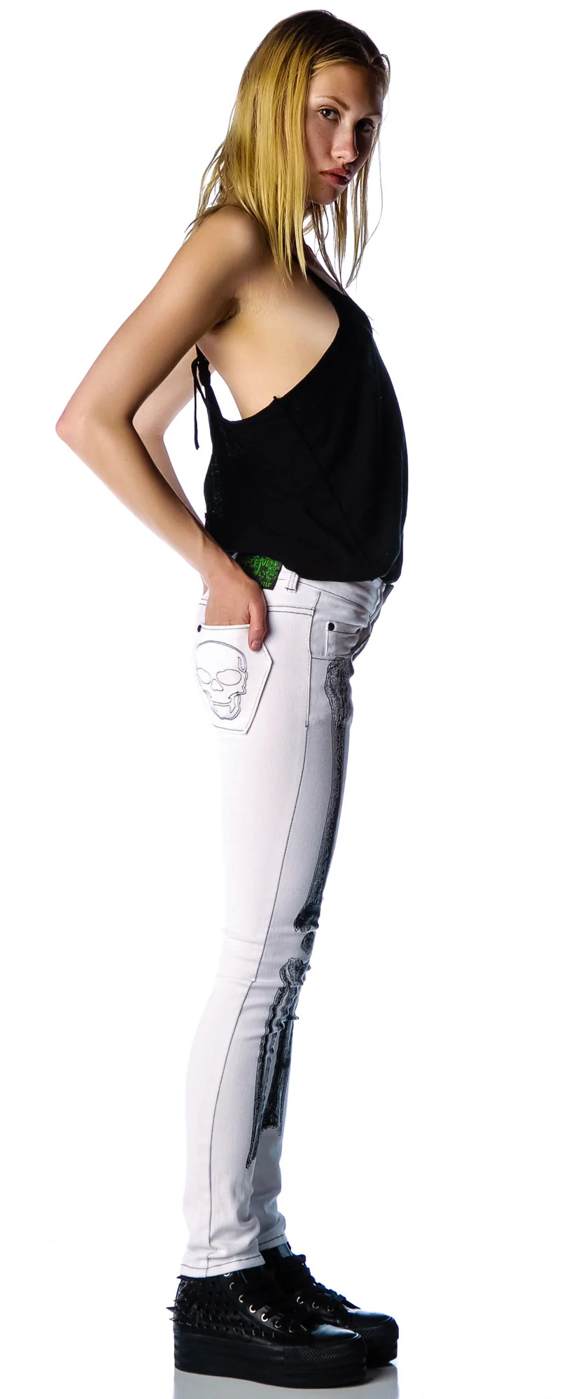 Skelebone Jeans - Black - Image 3