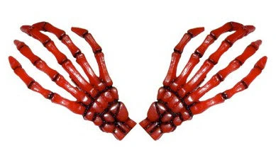 Skeleton Bone Hands Hair Slides - Pink - Image 30