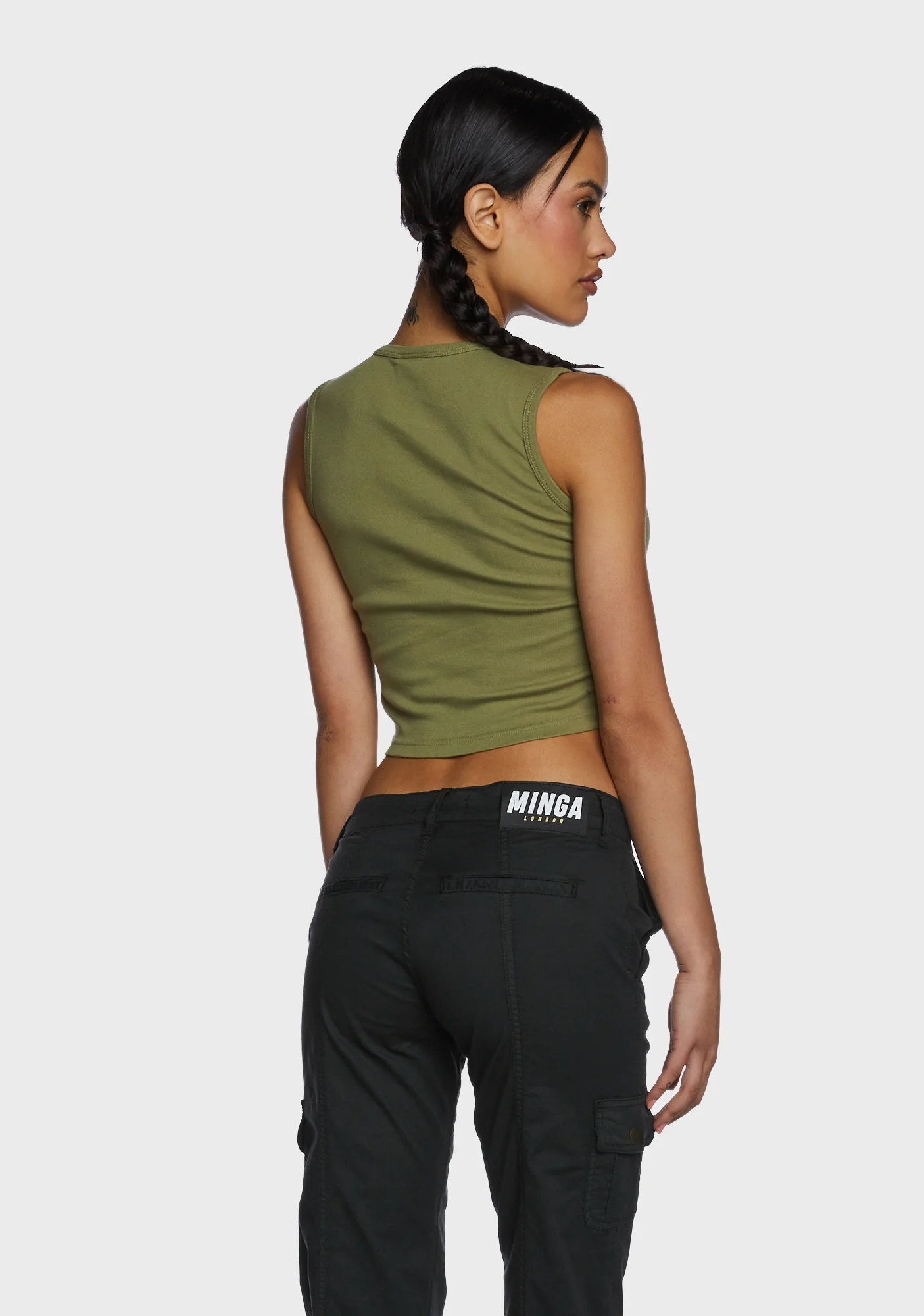 Skeleton Graphic Print Top - Green - Image 4