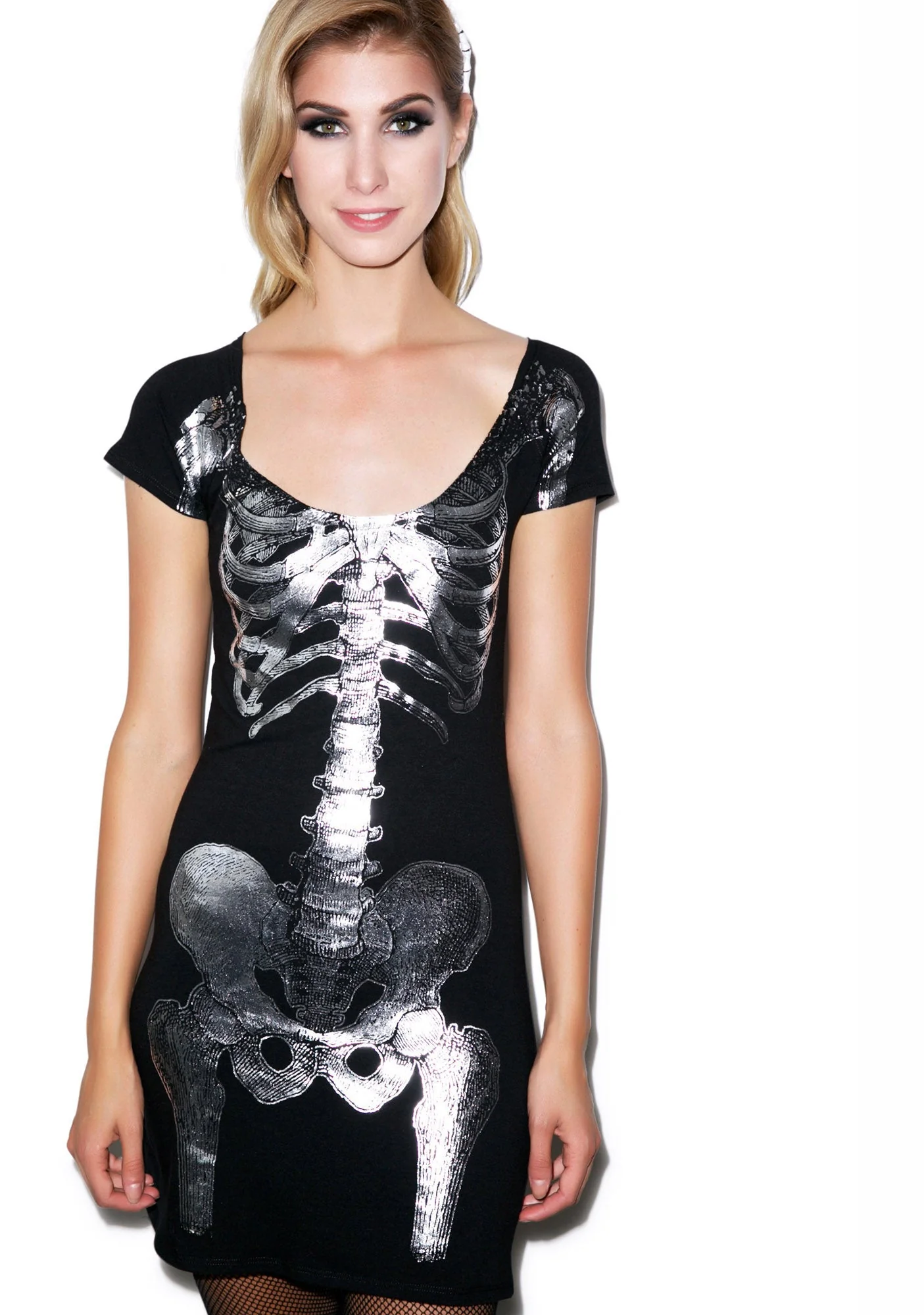 Skeleton Tunic Dress - Stripe - Image 28