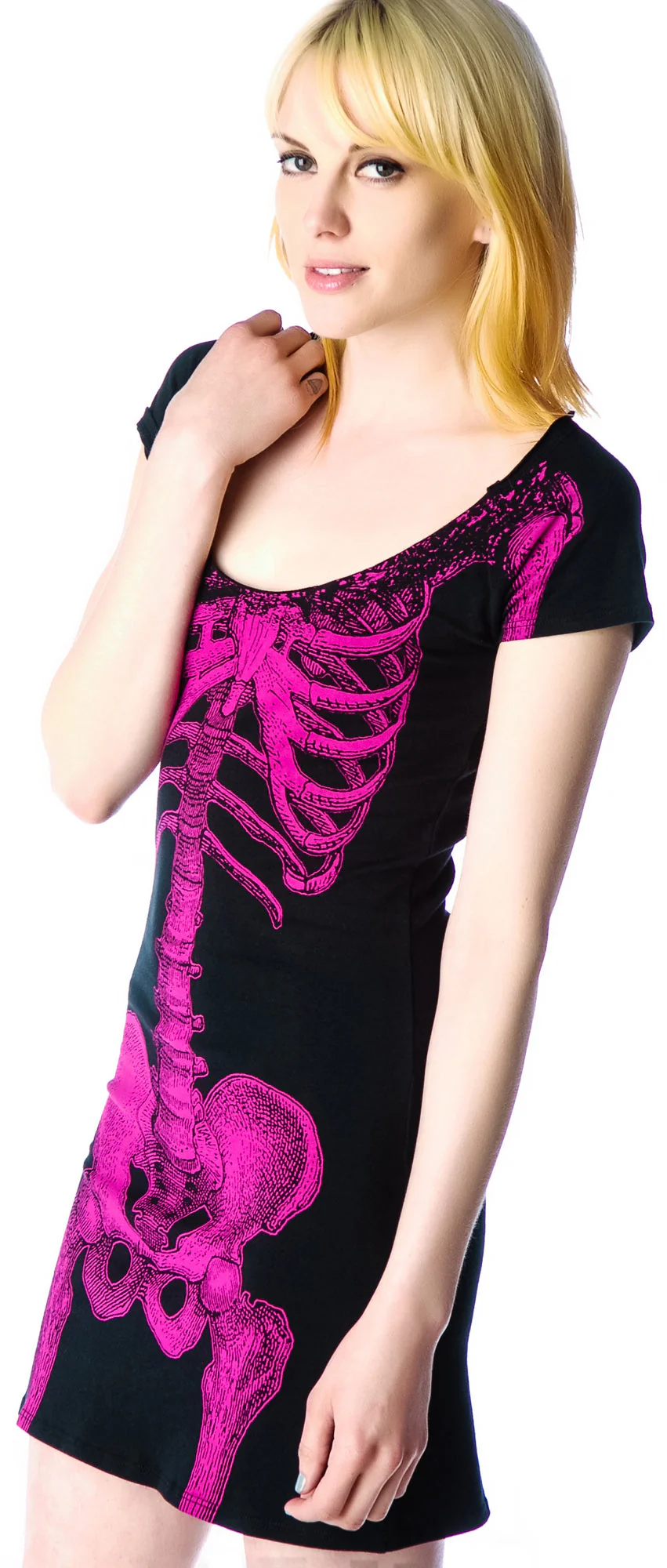 Skeleton Tunic Dress - Stripe - Image 41