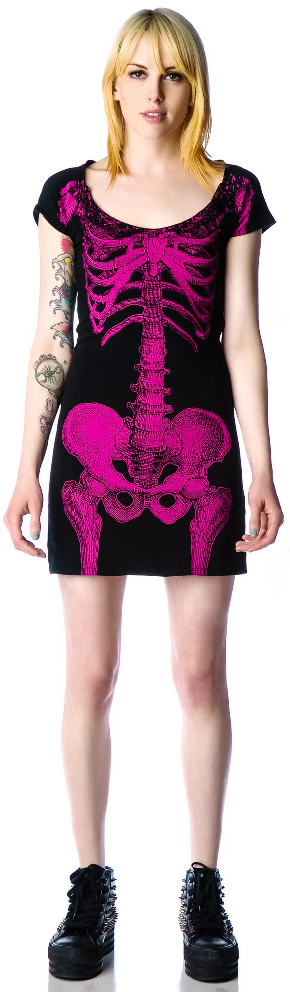 Skeleton Tunic Dress - Stripe - Image 42