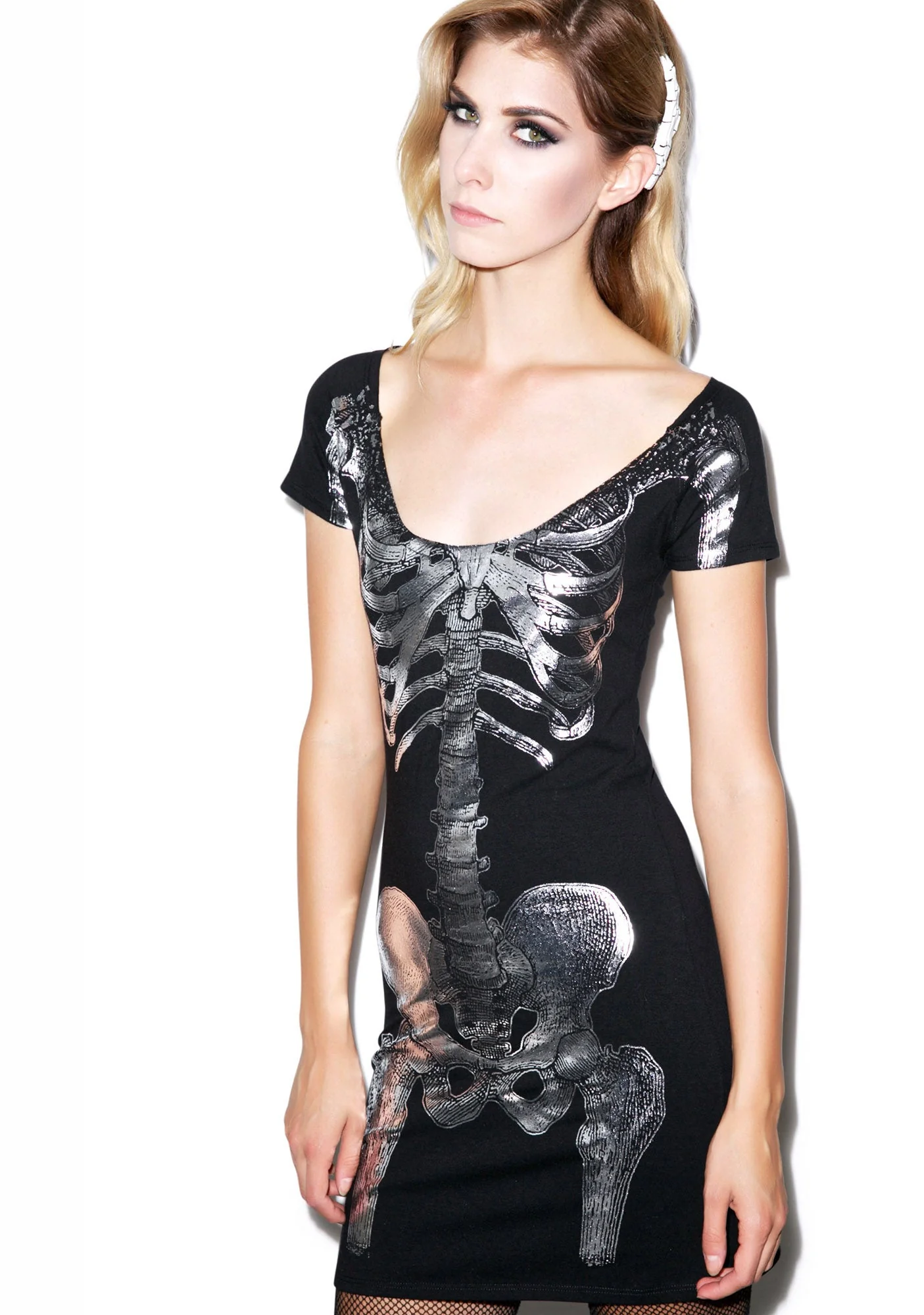 Skeleton Tunic Dress - Stripe - Image 43