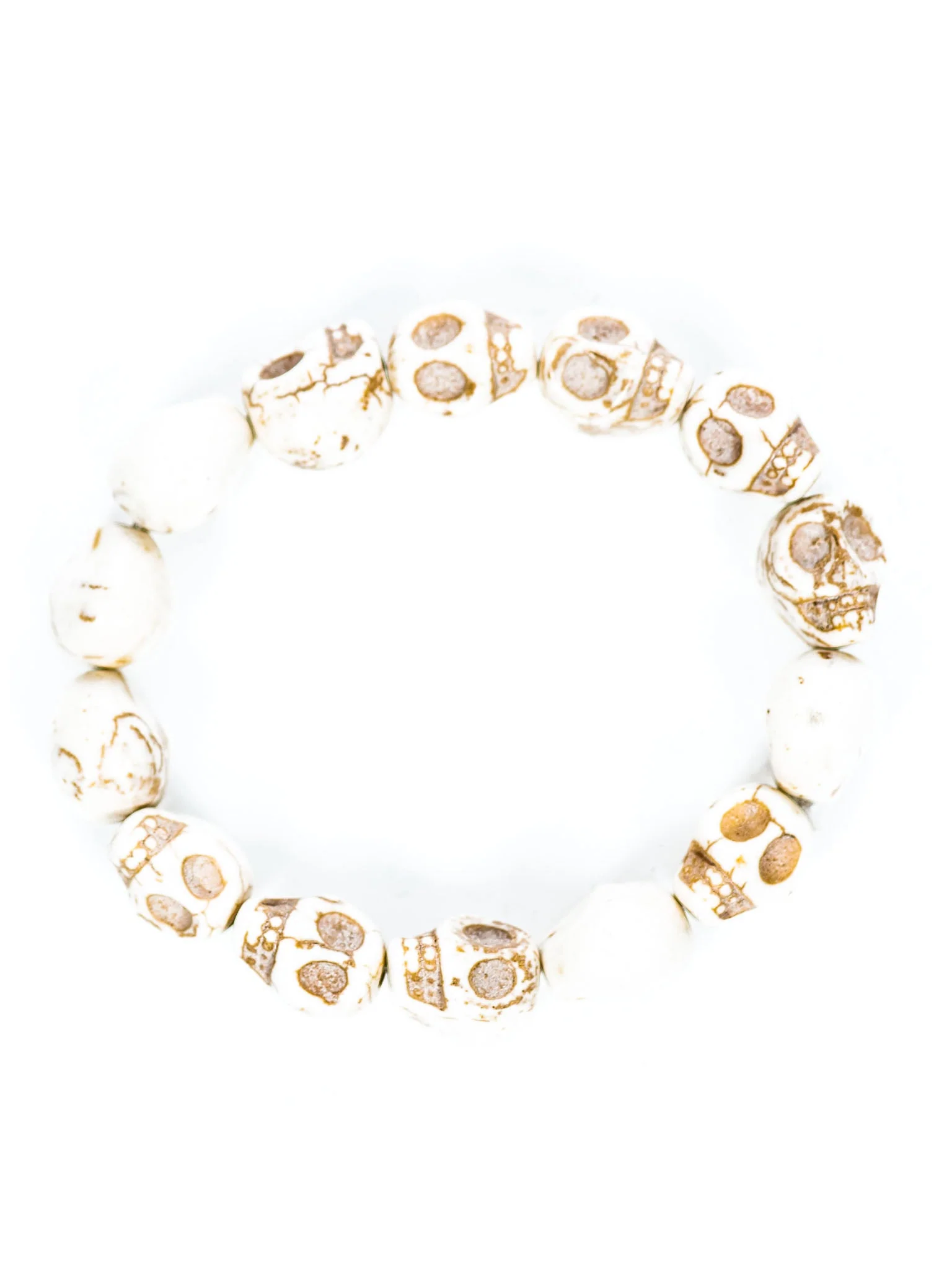 Skull Bracelet - Off White - Image 5