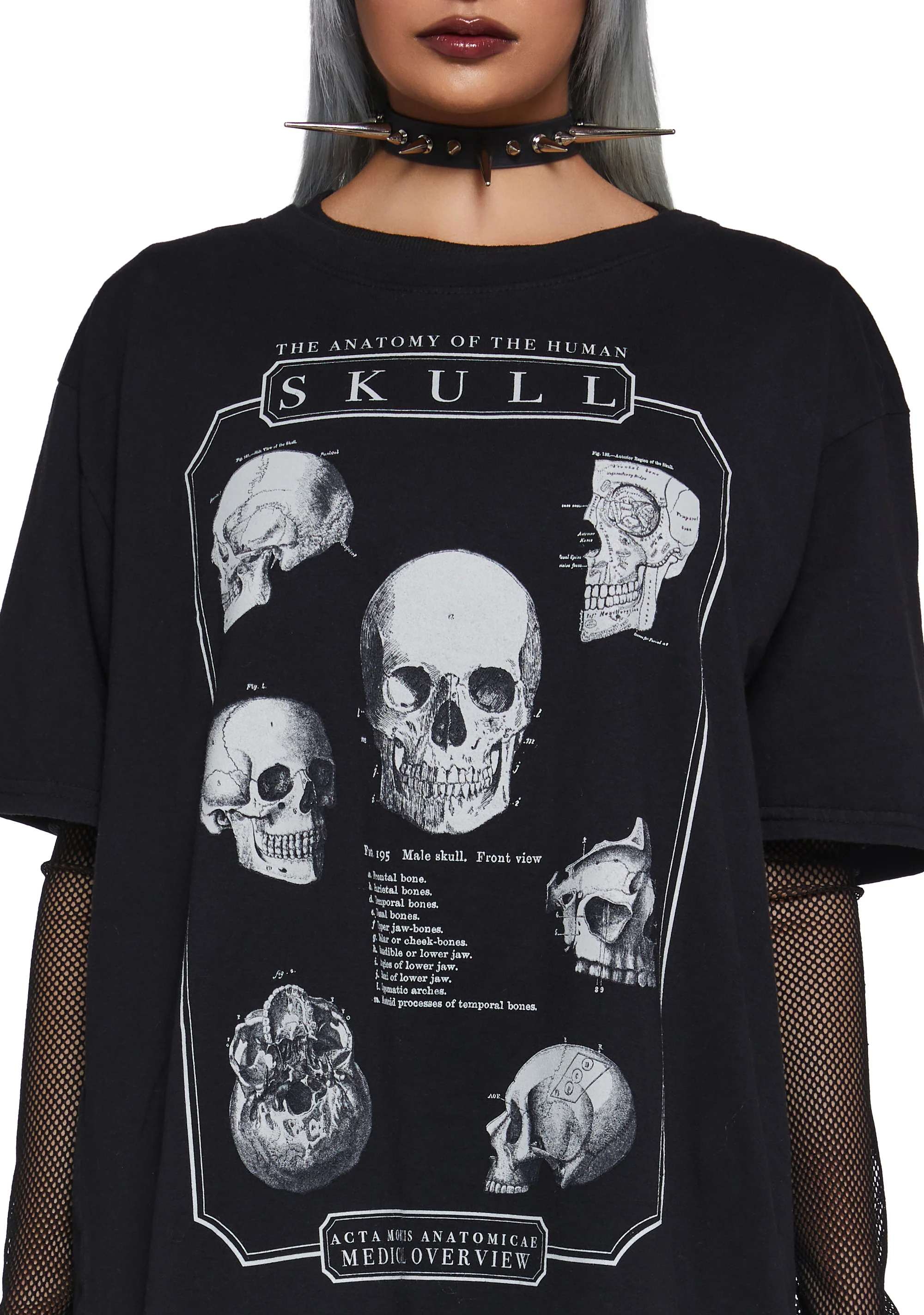 Skull Knowledge Oversized Tee - Image 5