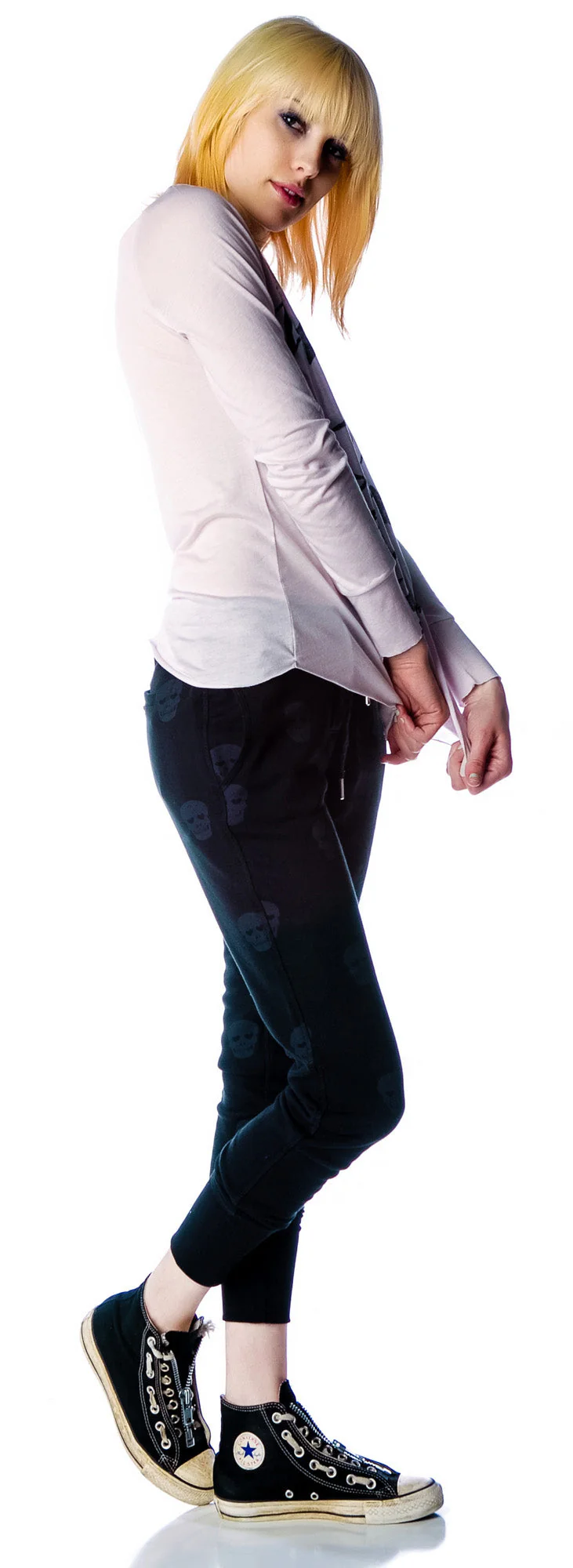 Skull Sweatpants - Blue - Image 13