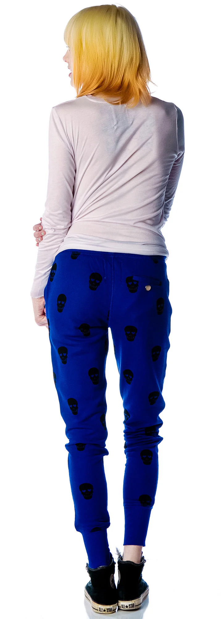 Skull Sweatpants - Blue - Image 4