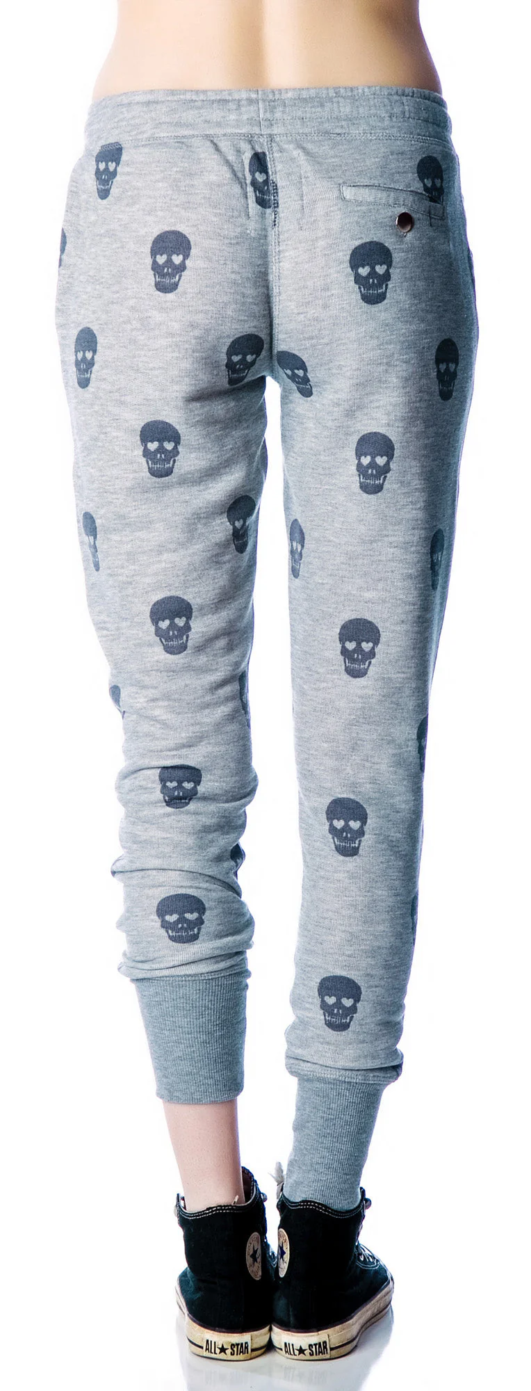 Skull Sweatpants - Black - Image 6