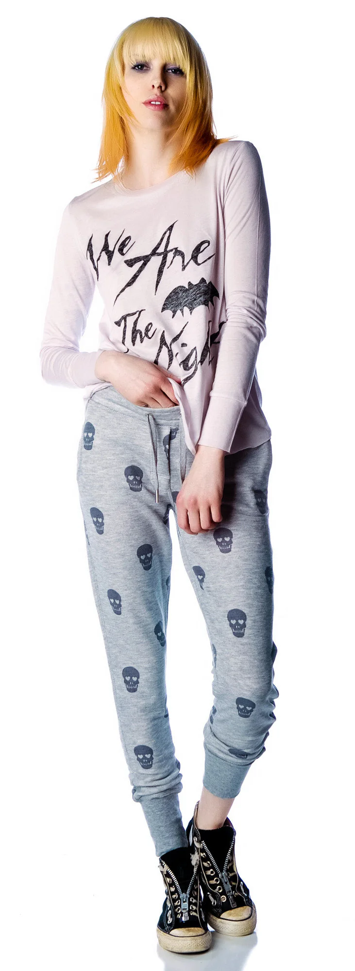 Skull Sweatpants - Black - Image 9