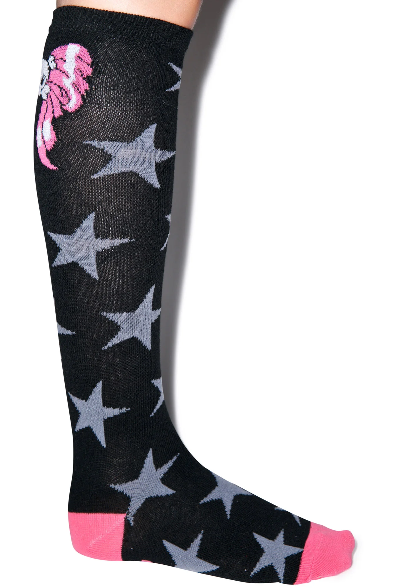 Skully Bow Stars Socks - Image 3