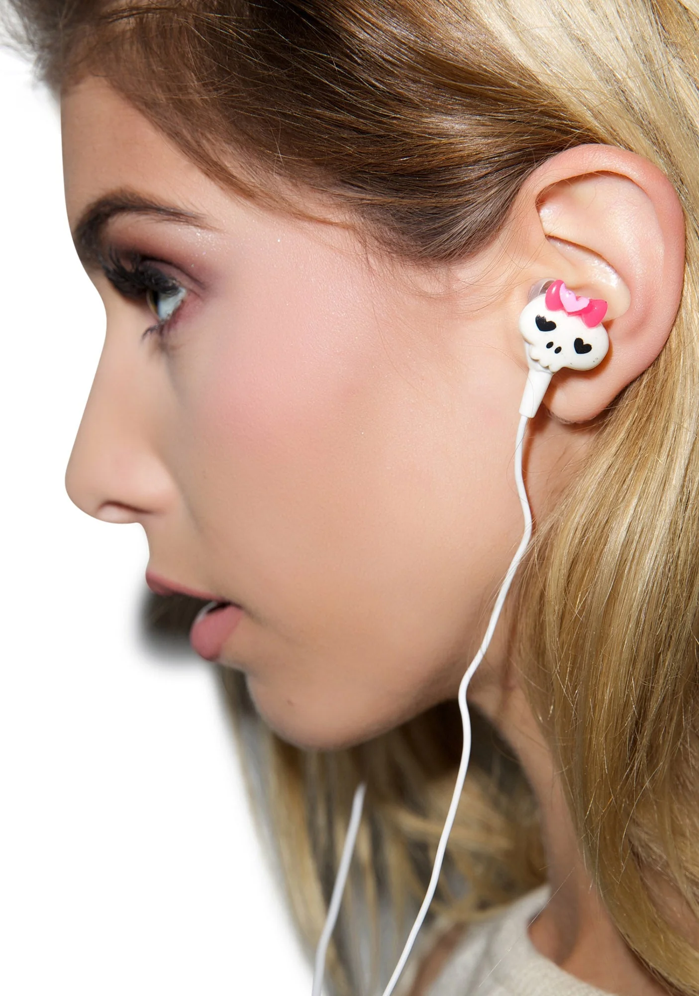 Skullyton Ear Buds - White - Image 2