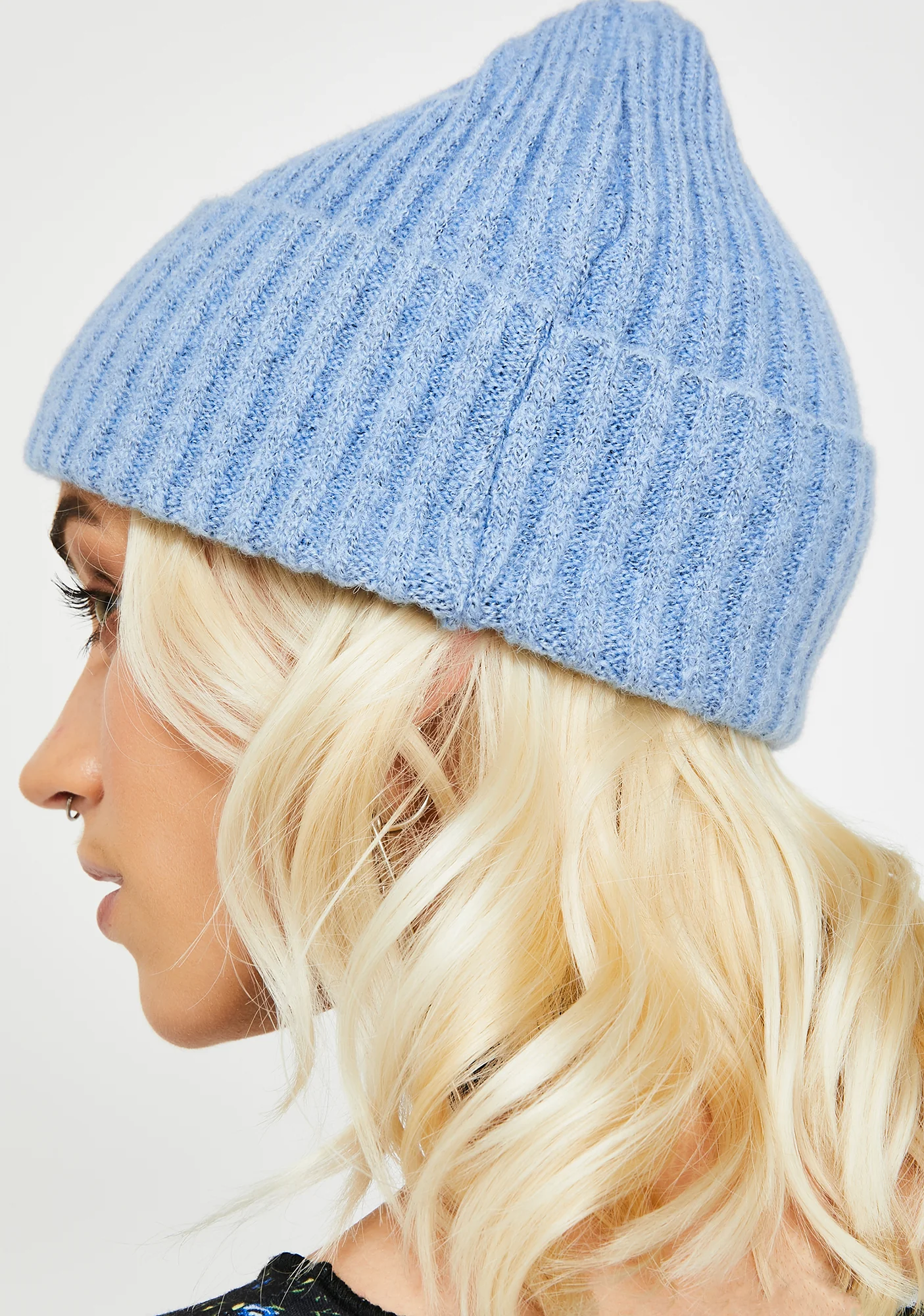 Sky Phone On Silent Ribbed Beanie - Image 3