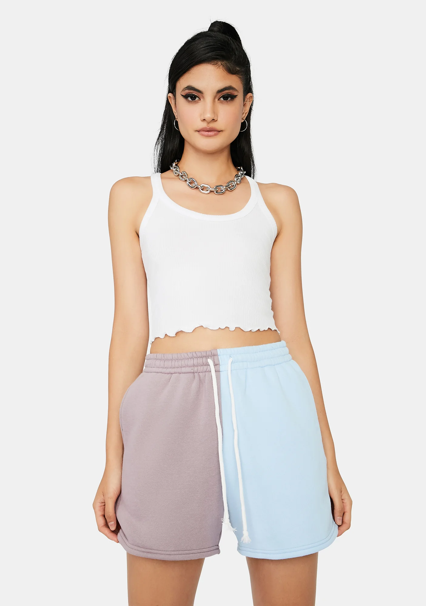 Sky Winning Point Sweat Shorts - Image 2