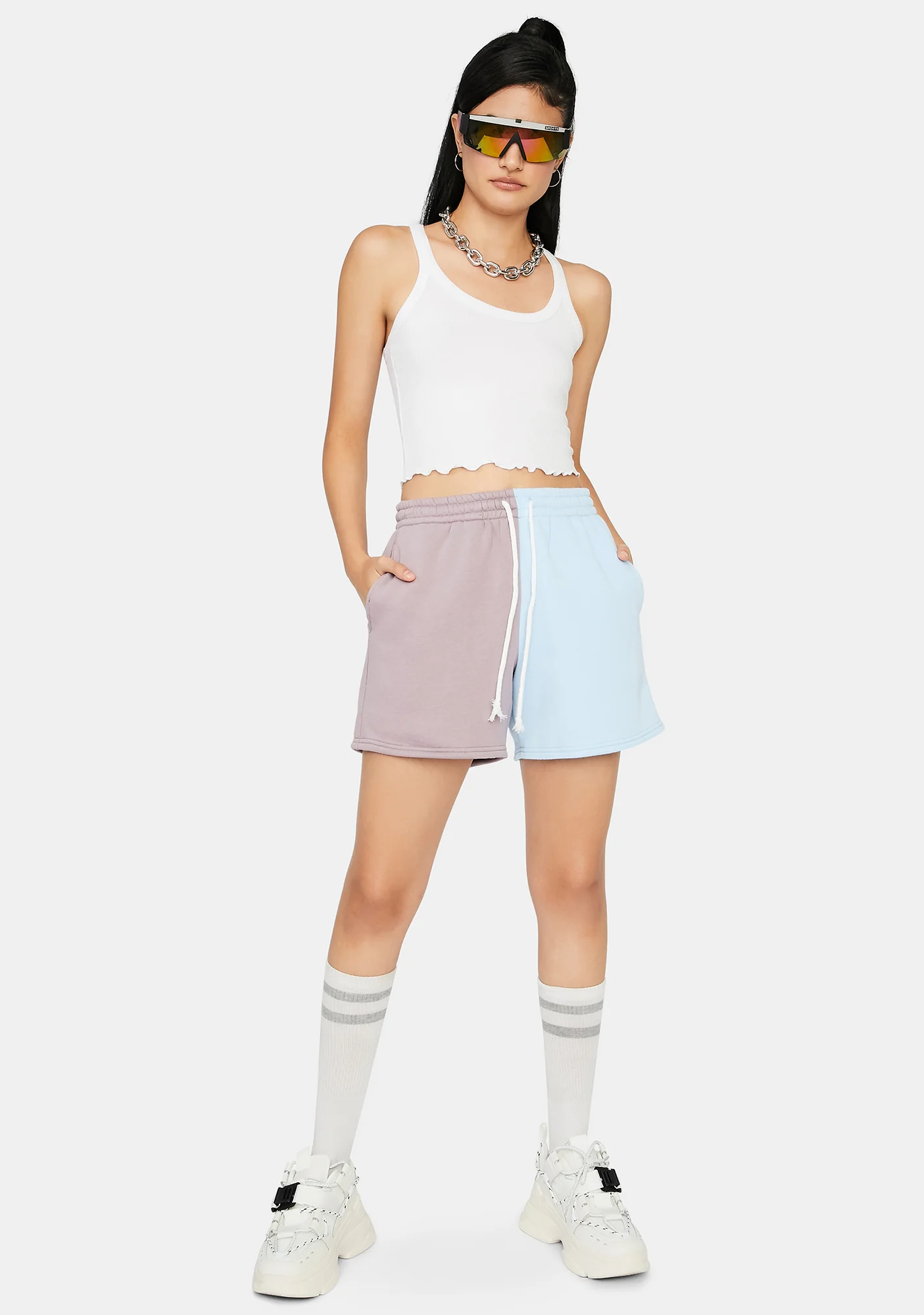 Sky Winning Point Sweat Shorts - Image 3