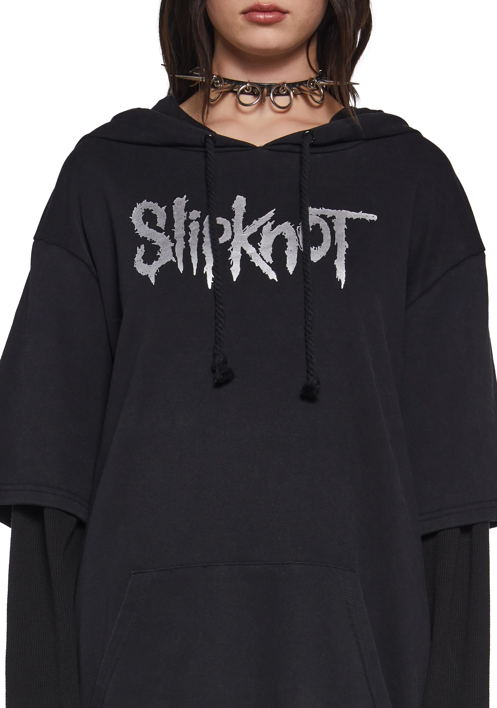 Tattered & Torn Knit Hoodie - Image 5