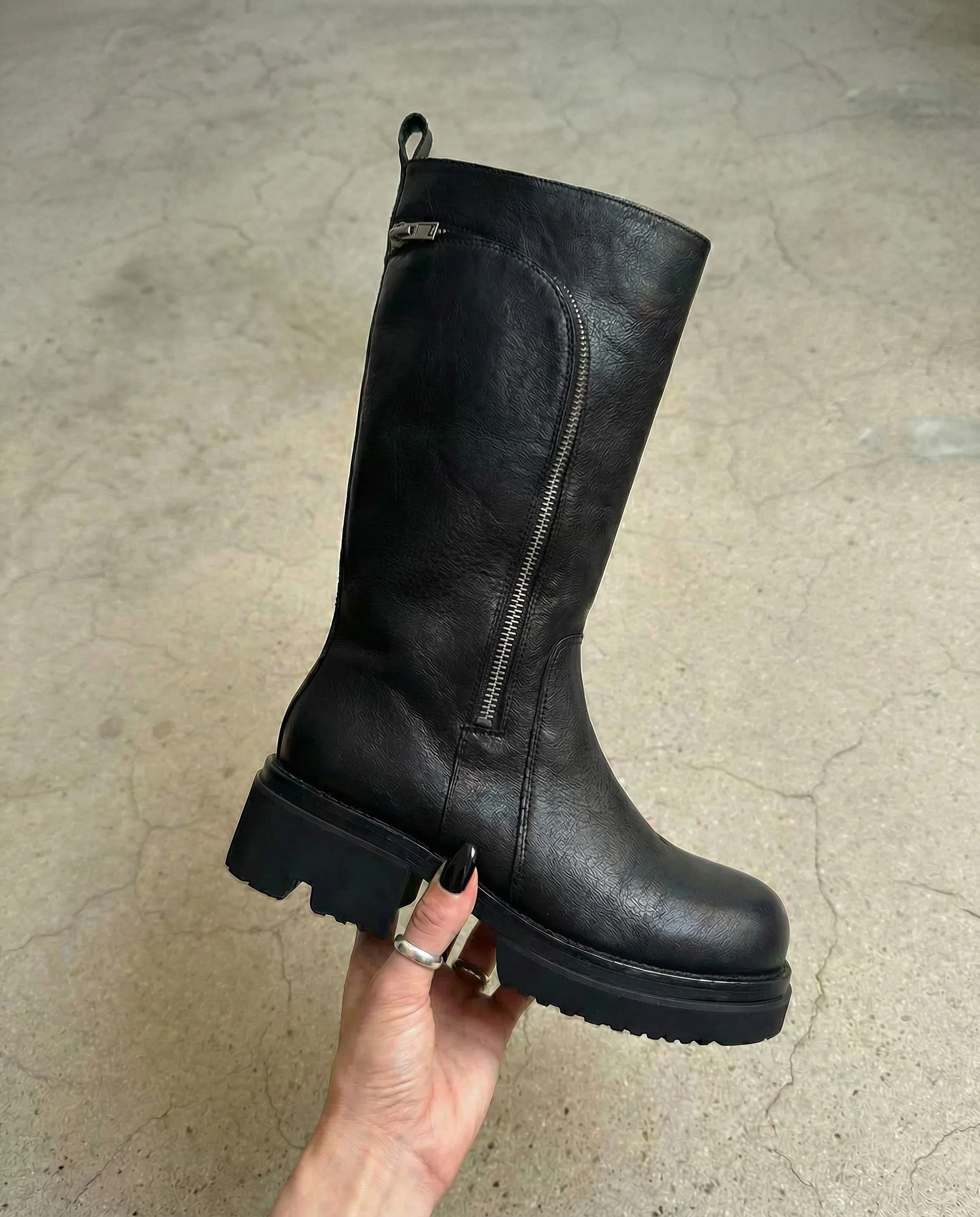Small Town Girl Platform Boots - Black - Image 2