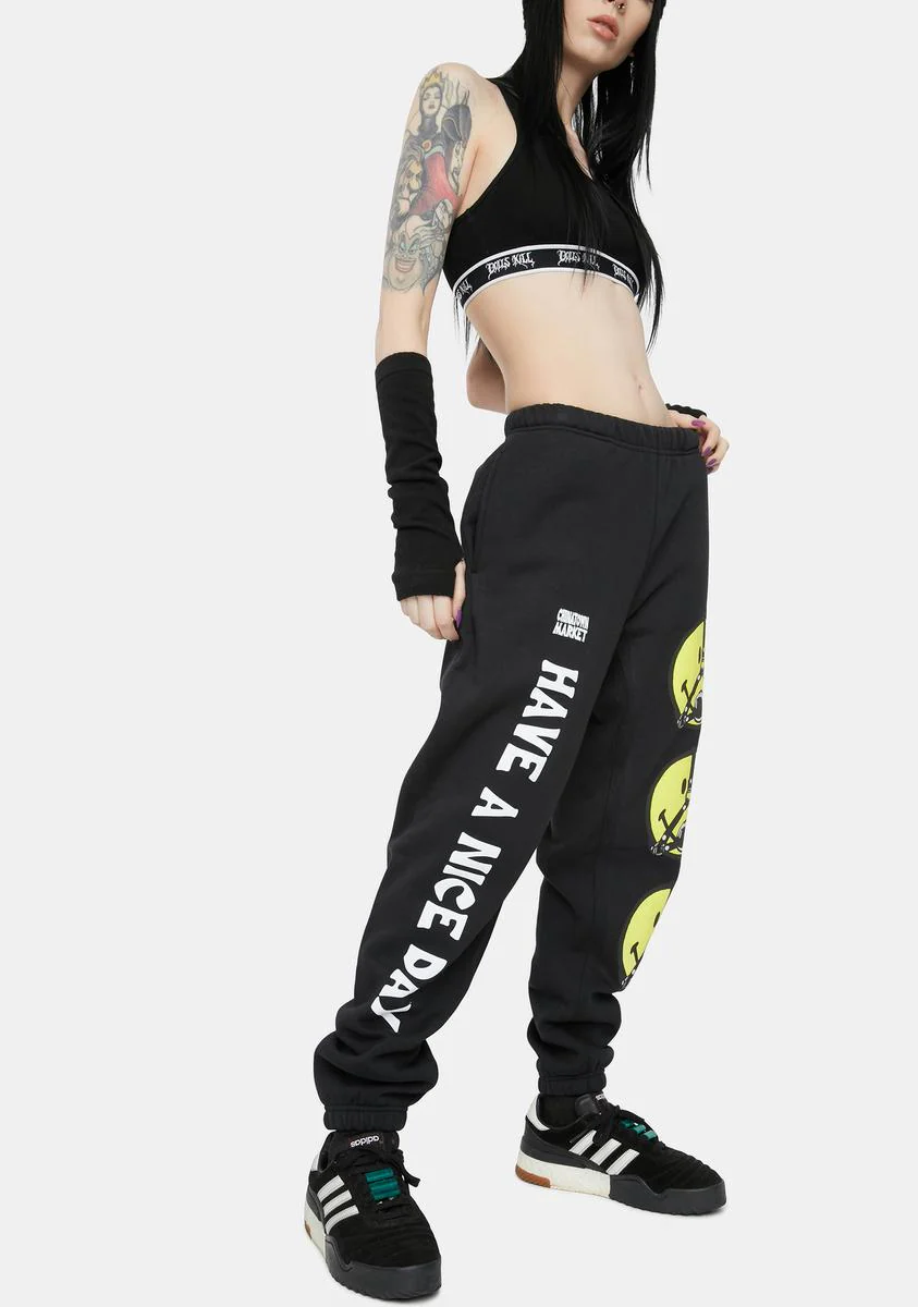 Smiley Ball Gag Sweatpants - Image 3