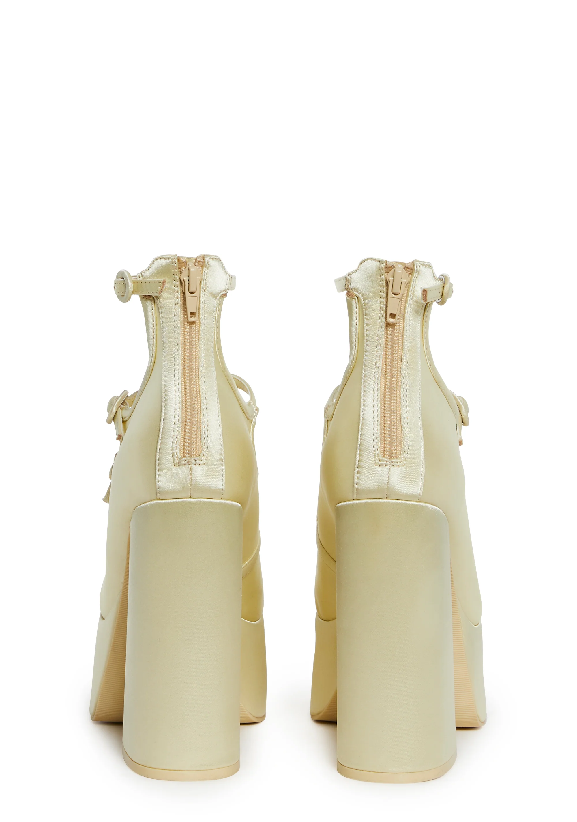 Smiling Melody Platform Heels - Yellow - Image 4