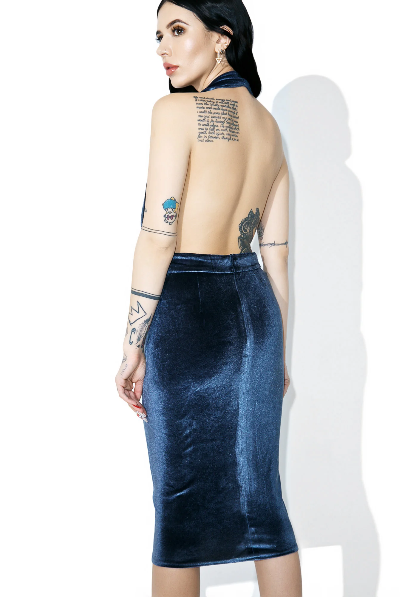 Smooth Criminal Cowl Neck Dress - Image 4