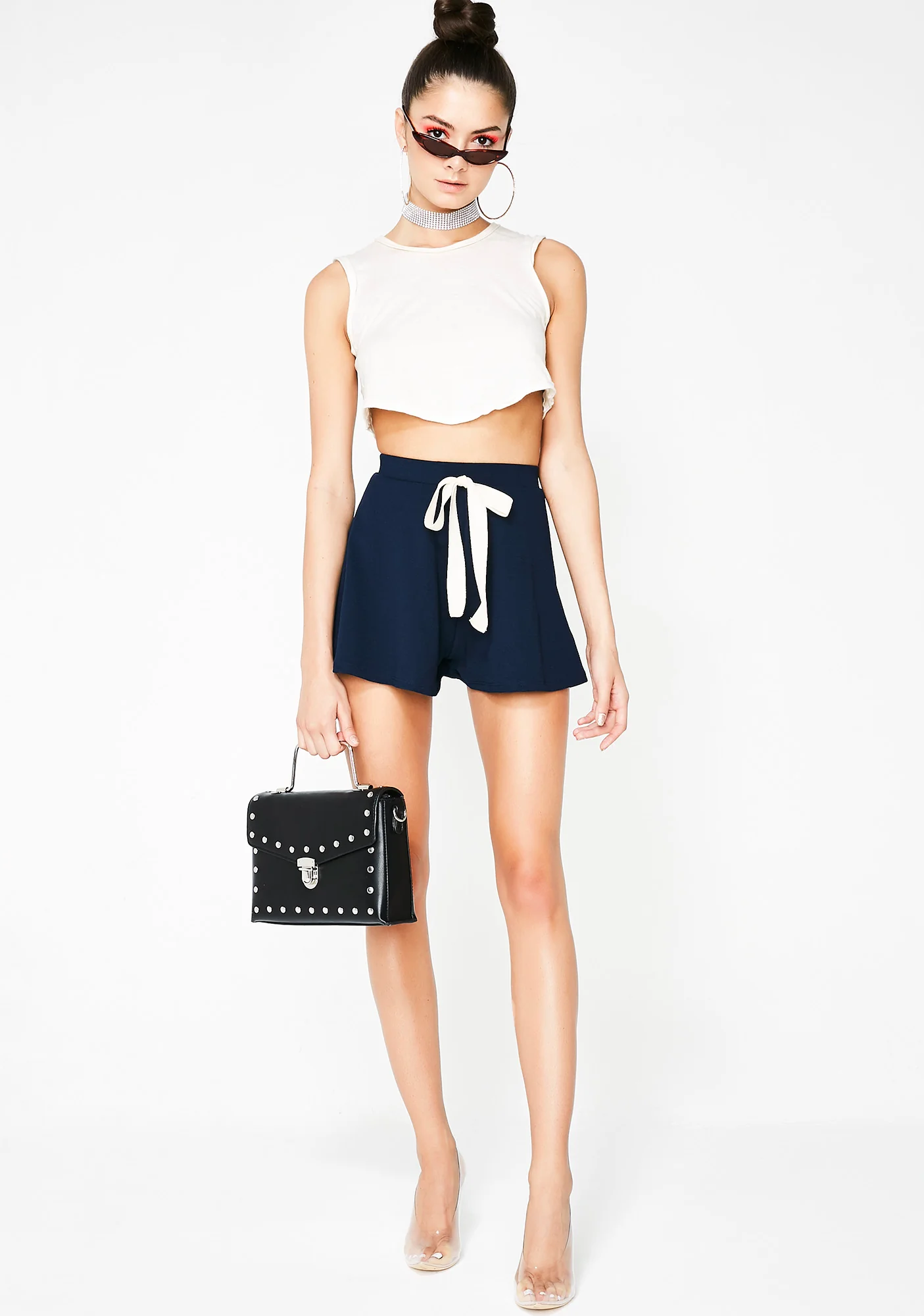 Smooth Waters Tie Front Shorts - Image 5