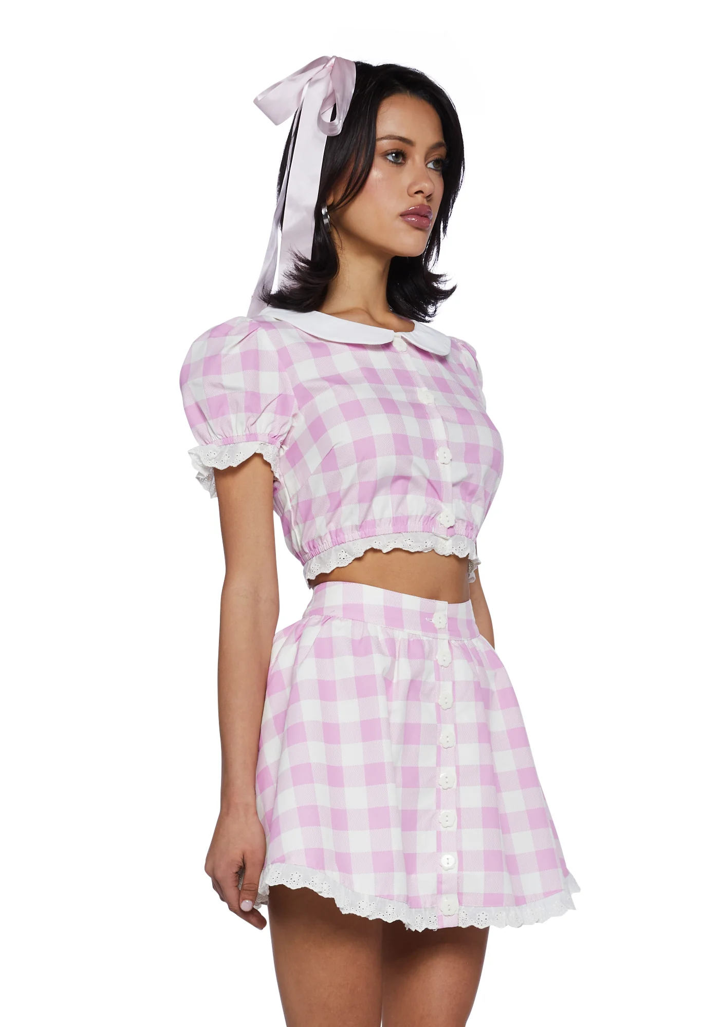 Smore Sweetness Gingham Blouse - Image 3