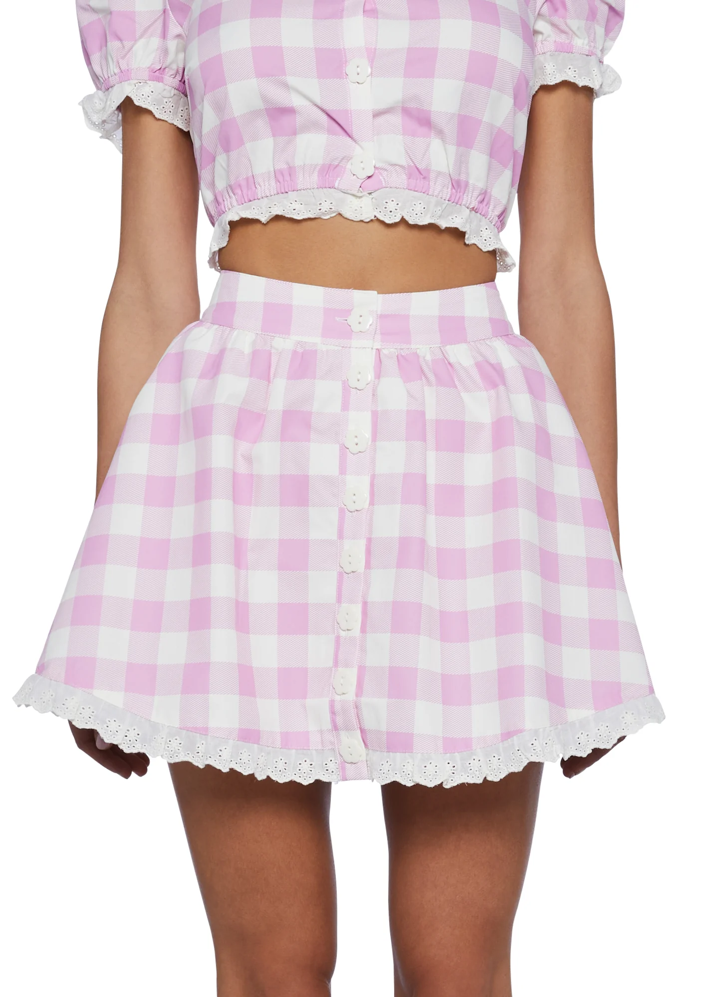 Smore Sweetness Gingham Circle Skirt - Image 3