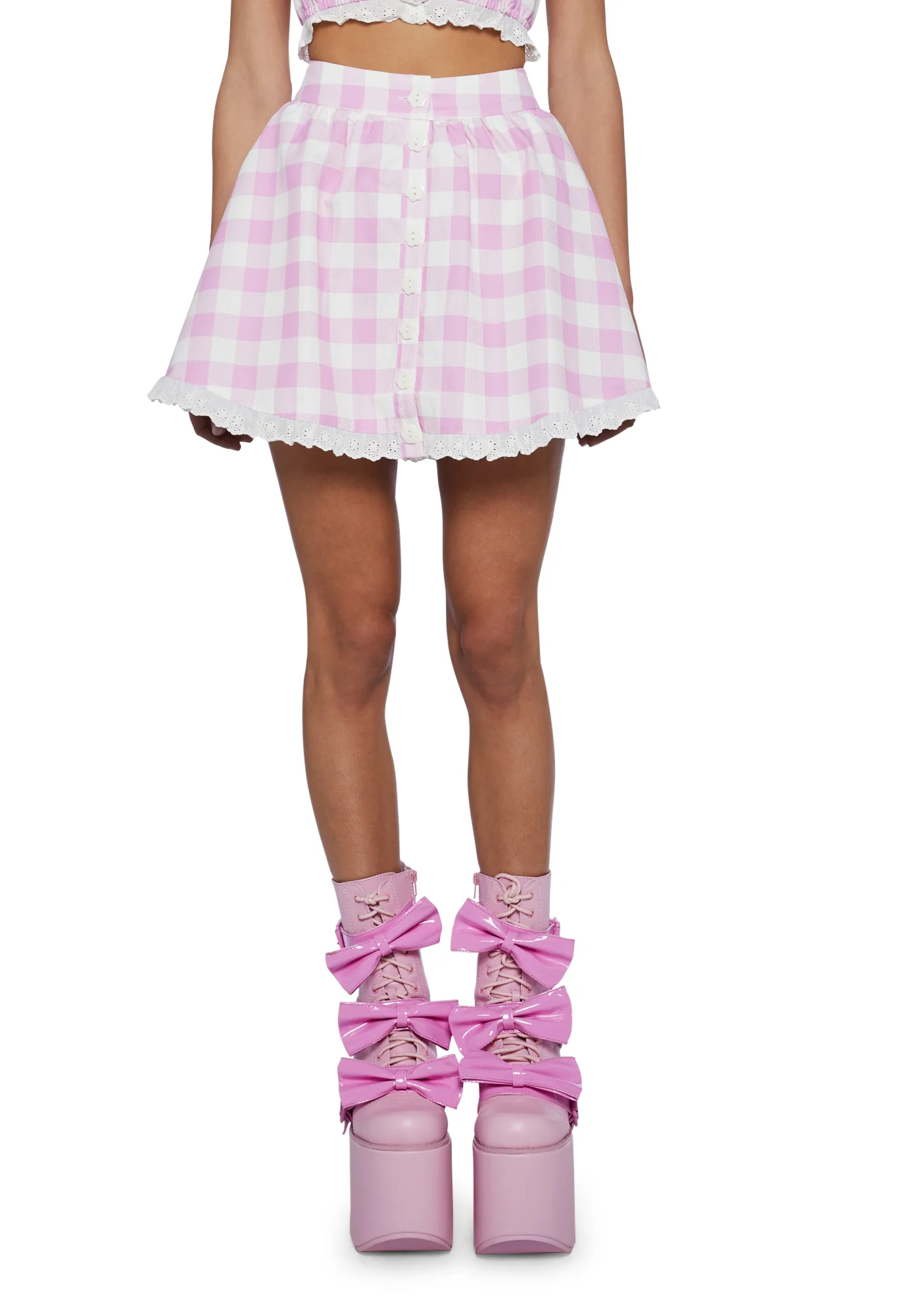 Smore Sweetness Gingham Circle Skirt - Image 8