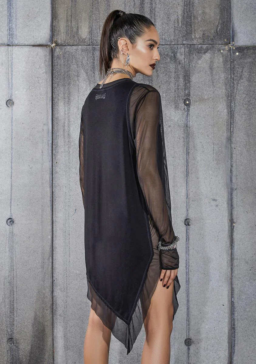 Snare Asymmetric Longline Mesh Top - Image 4