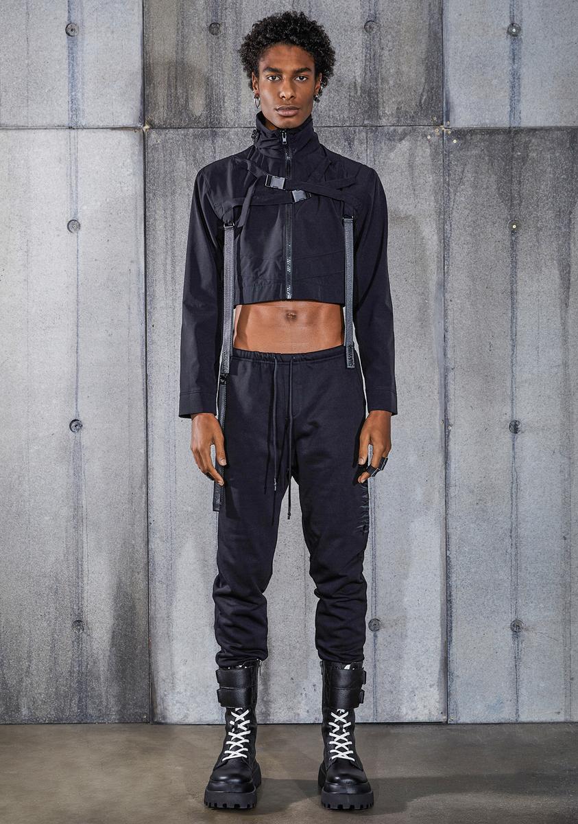 Snare Cropped Buckle Windbreaker - Image 4