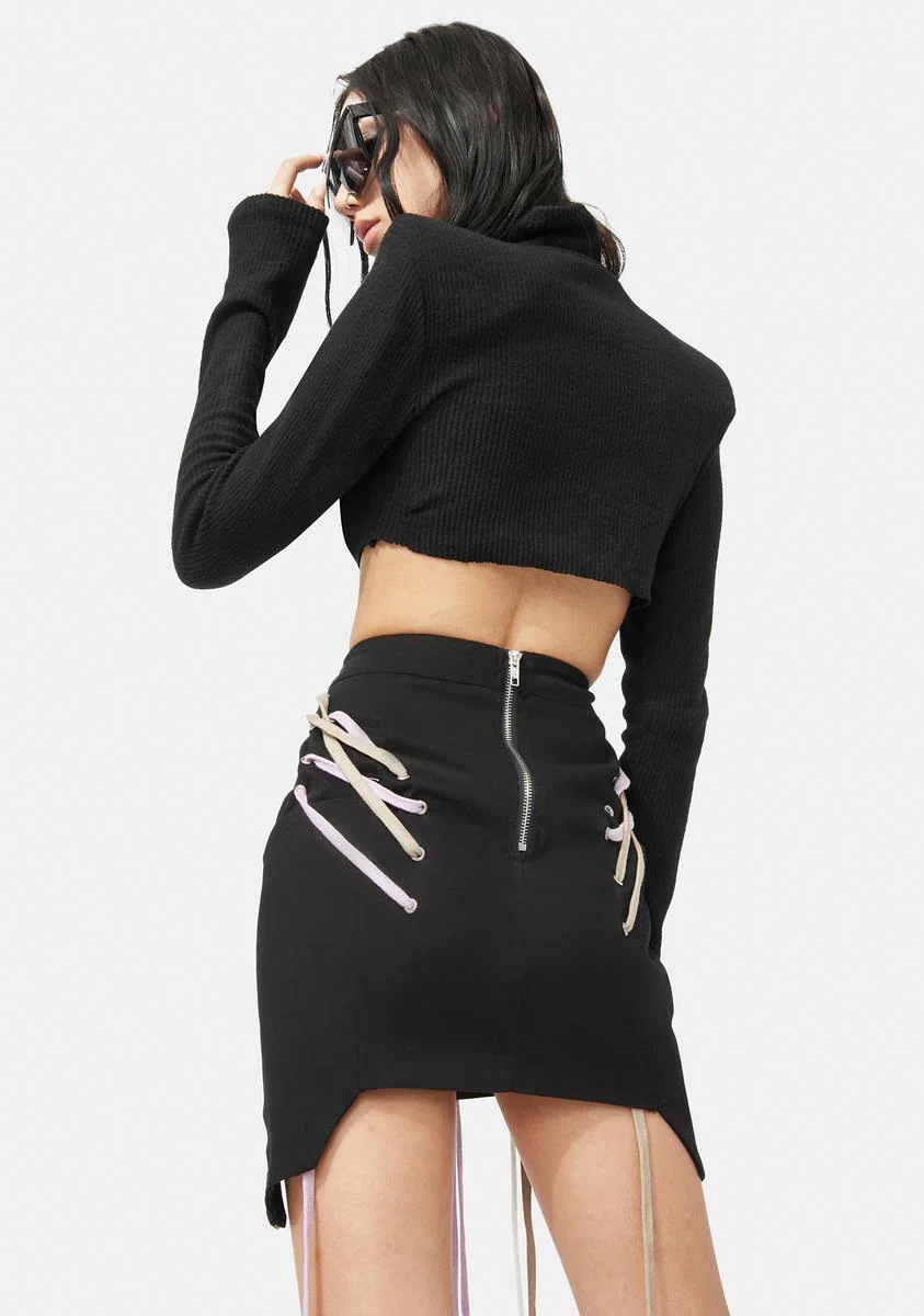 Sneaky Wink Strap Mini Skirt - Image 4