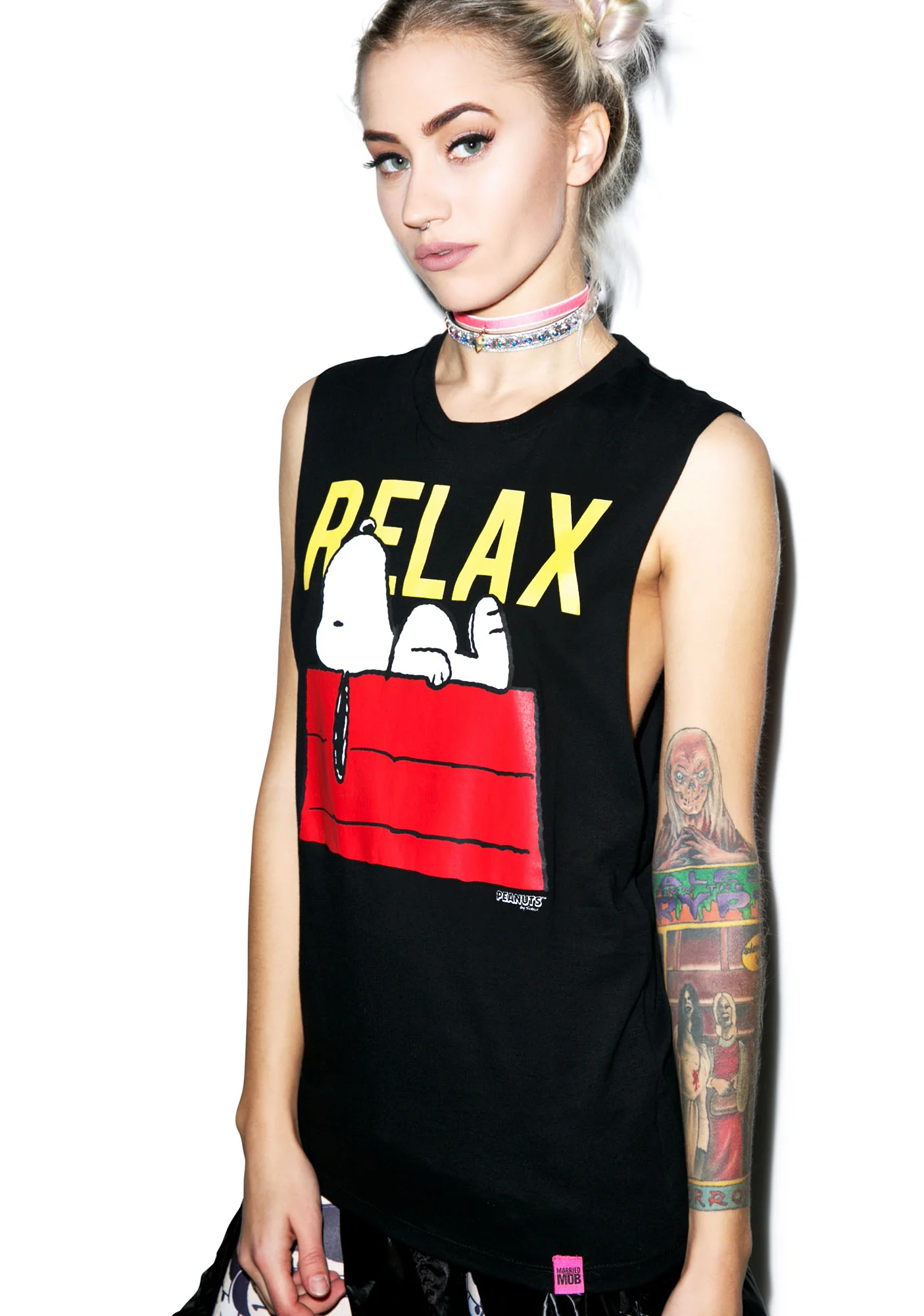 Snoopy Relax Muscle Tee - Image 6