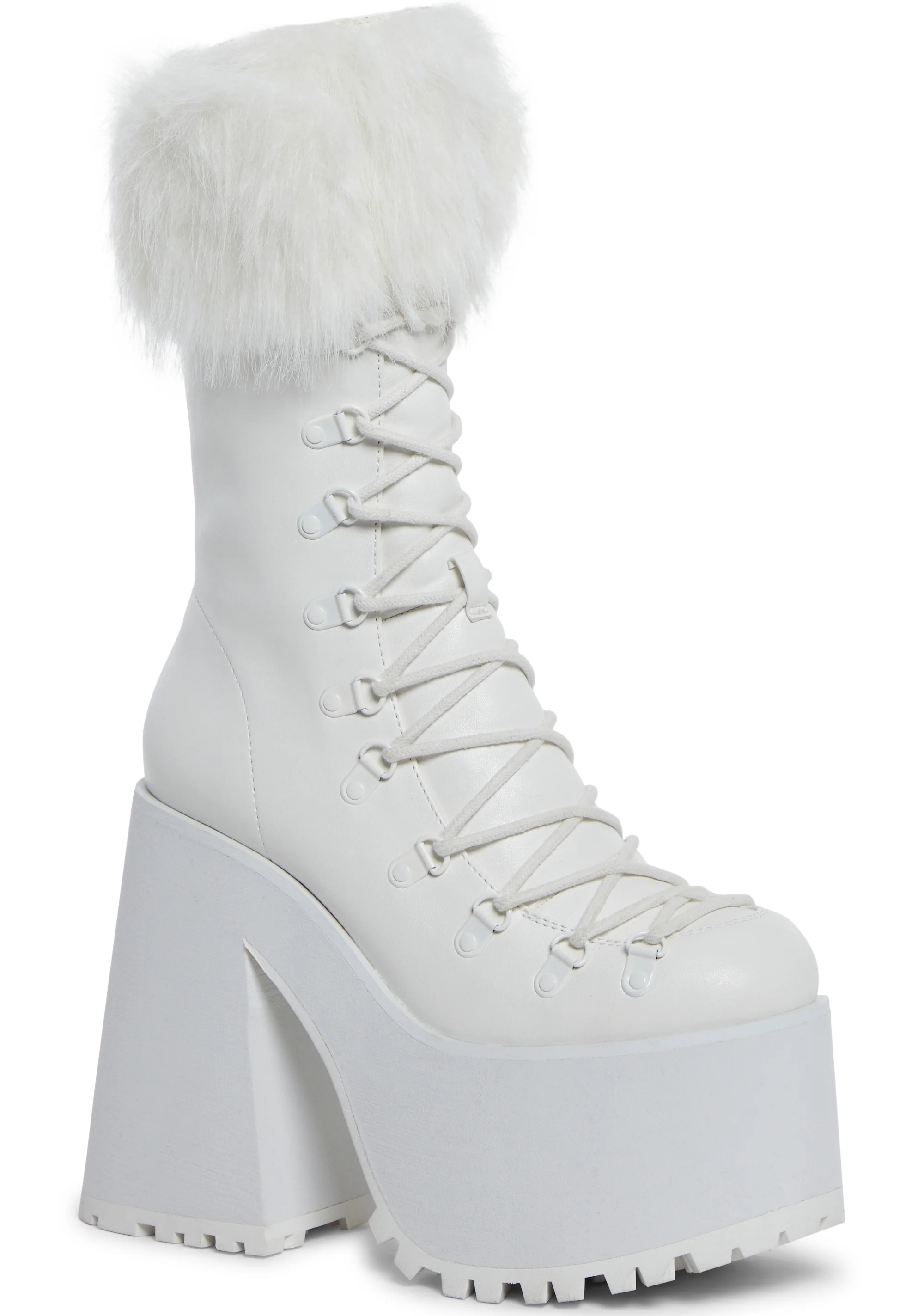 Snow Bunny Lace-Up Boots - White - Image 2