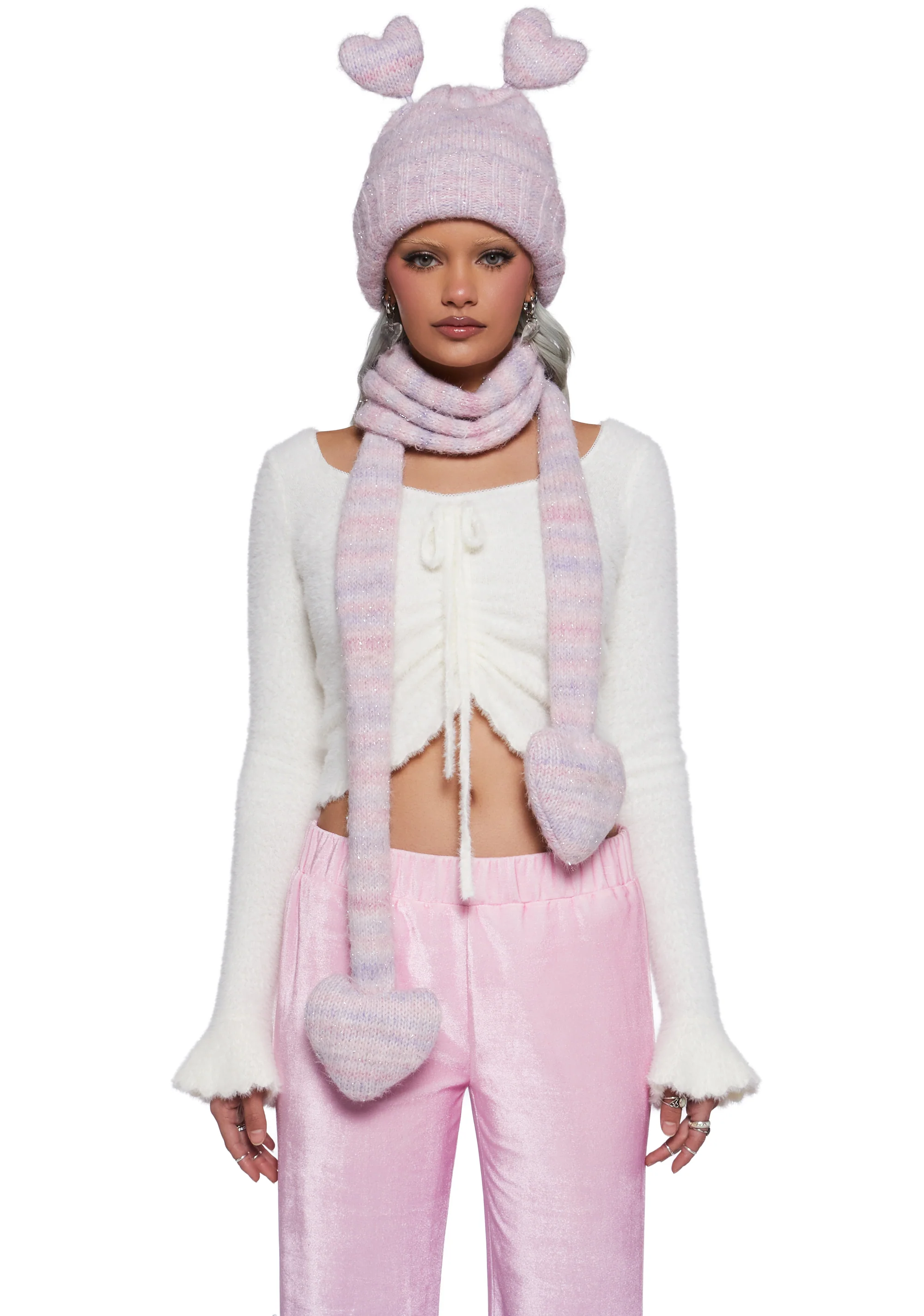 Snow Kisses Beanie And Scarf Set - Image 3