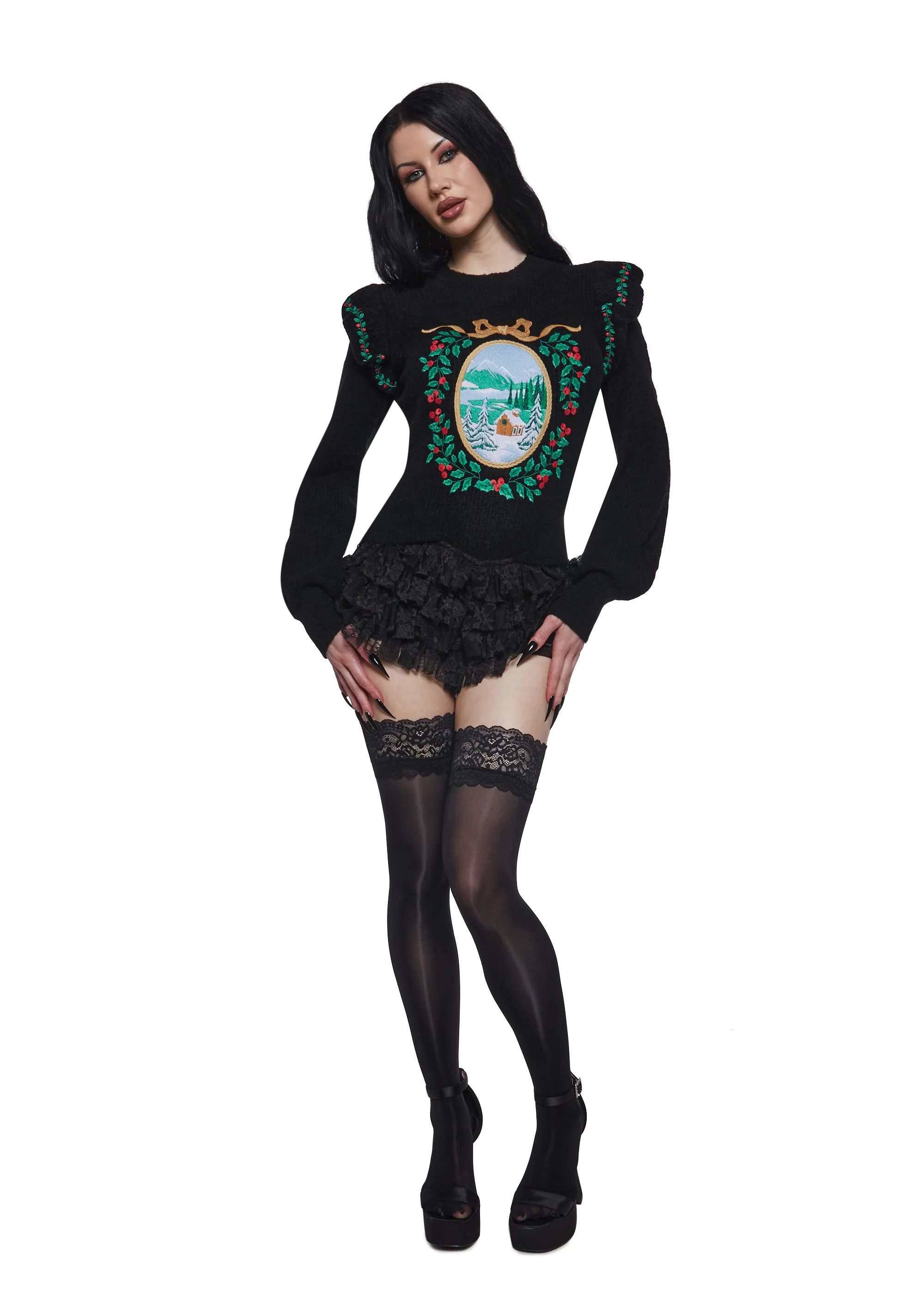 Snowbound Heirloom Knit Sweater - Image 2