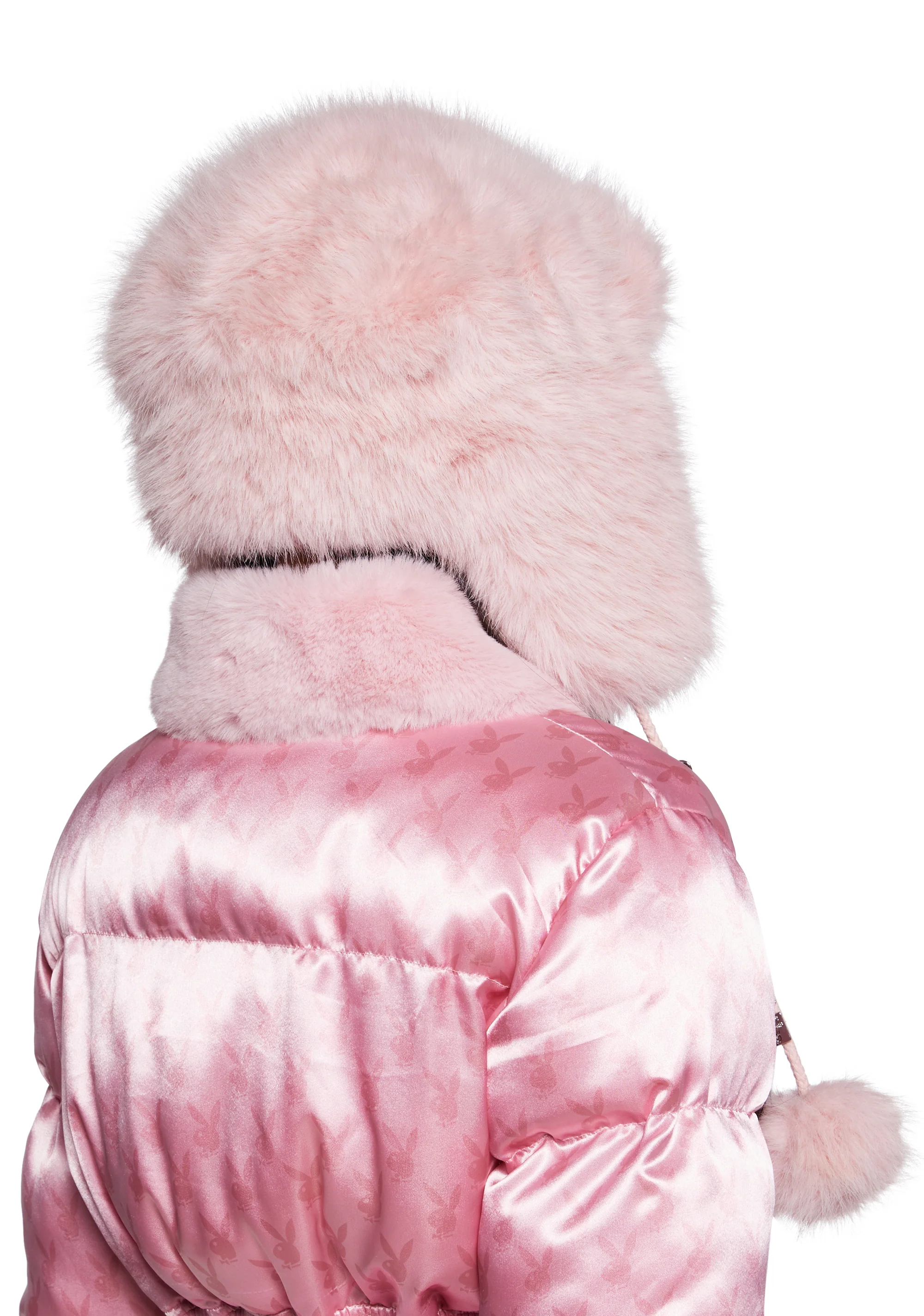 Snowfall Bunny Faux Fur Trapper Hat - Image 3