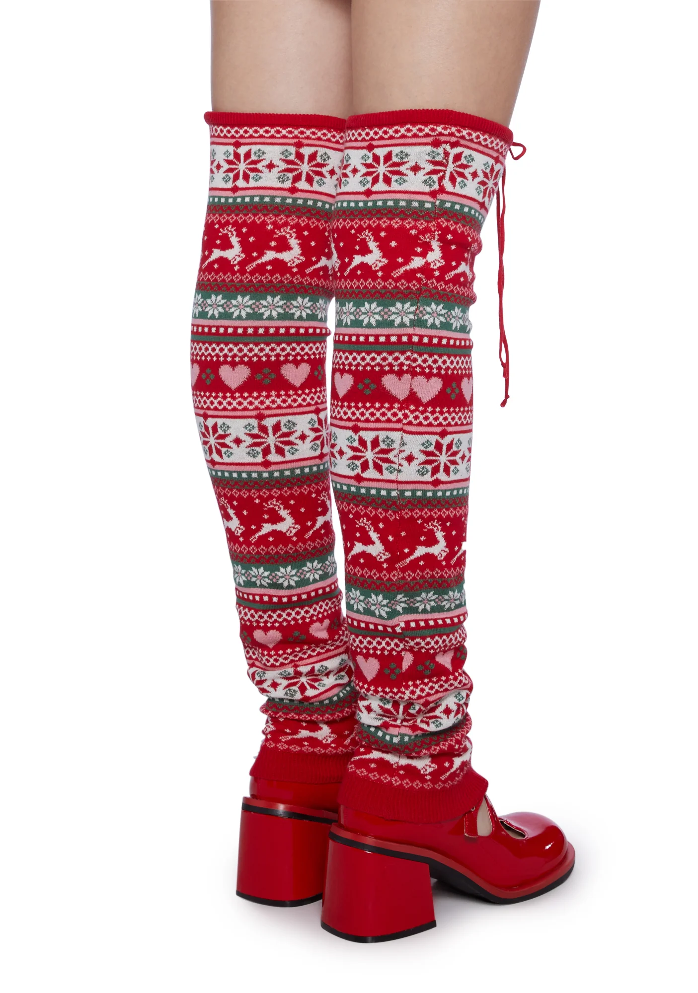 Snowy Soiree Leg Warmers - Image 4