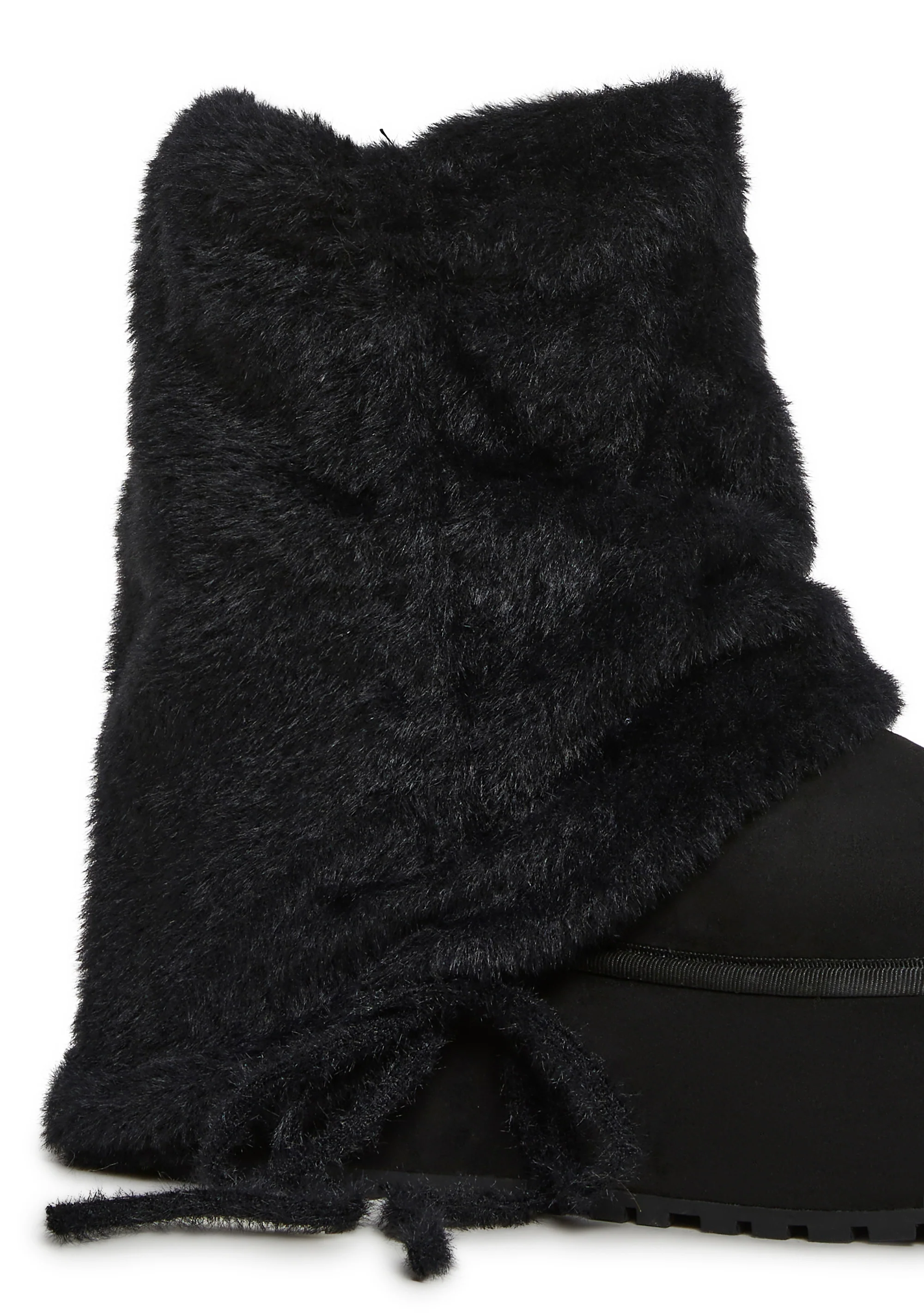 Snuggle Sesh Platform Booties - Black - Image 2