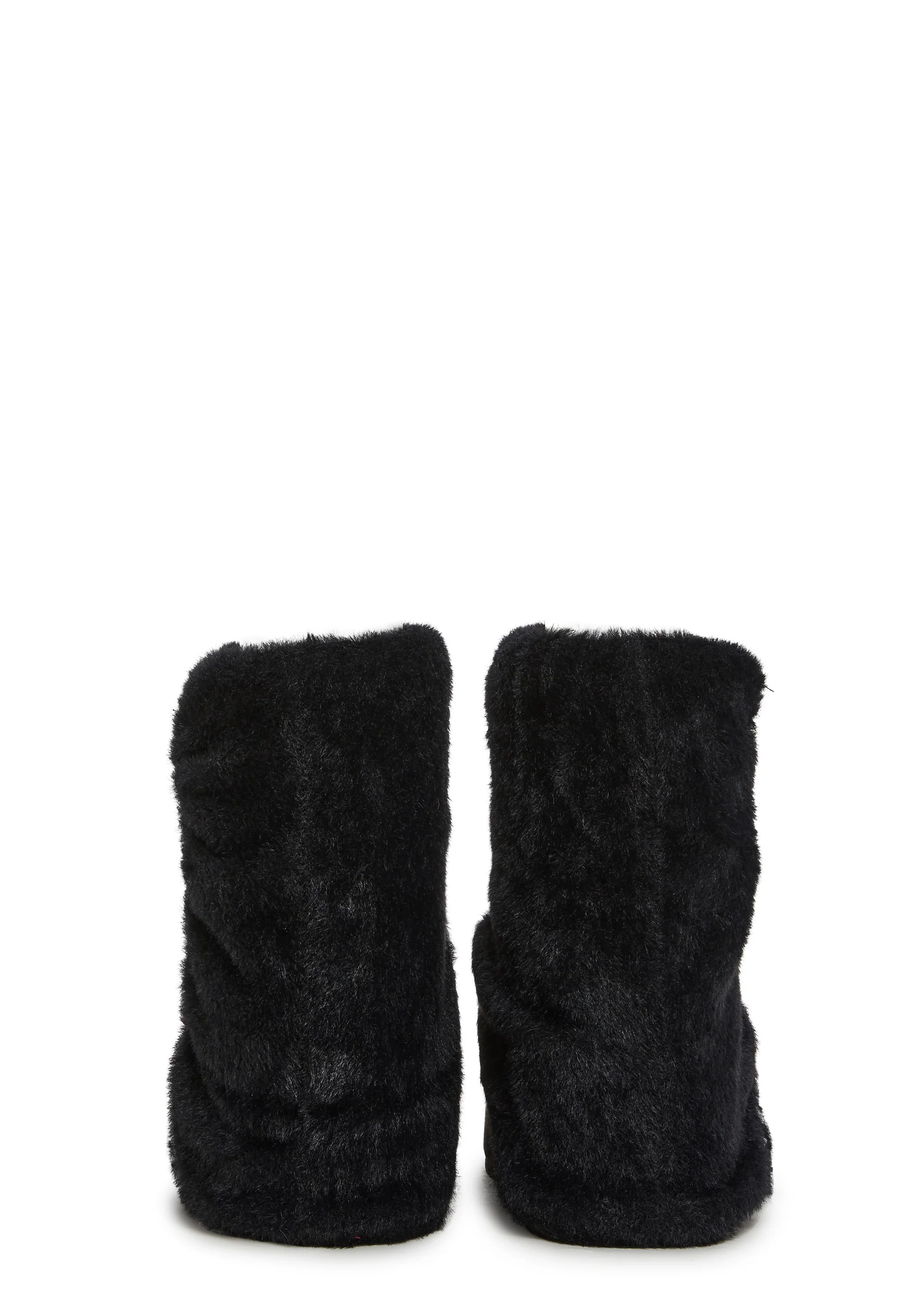 Snuggle Sesh Platform Booties - Black - Image 4